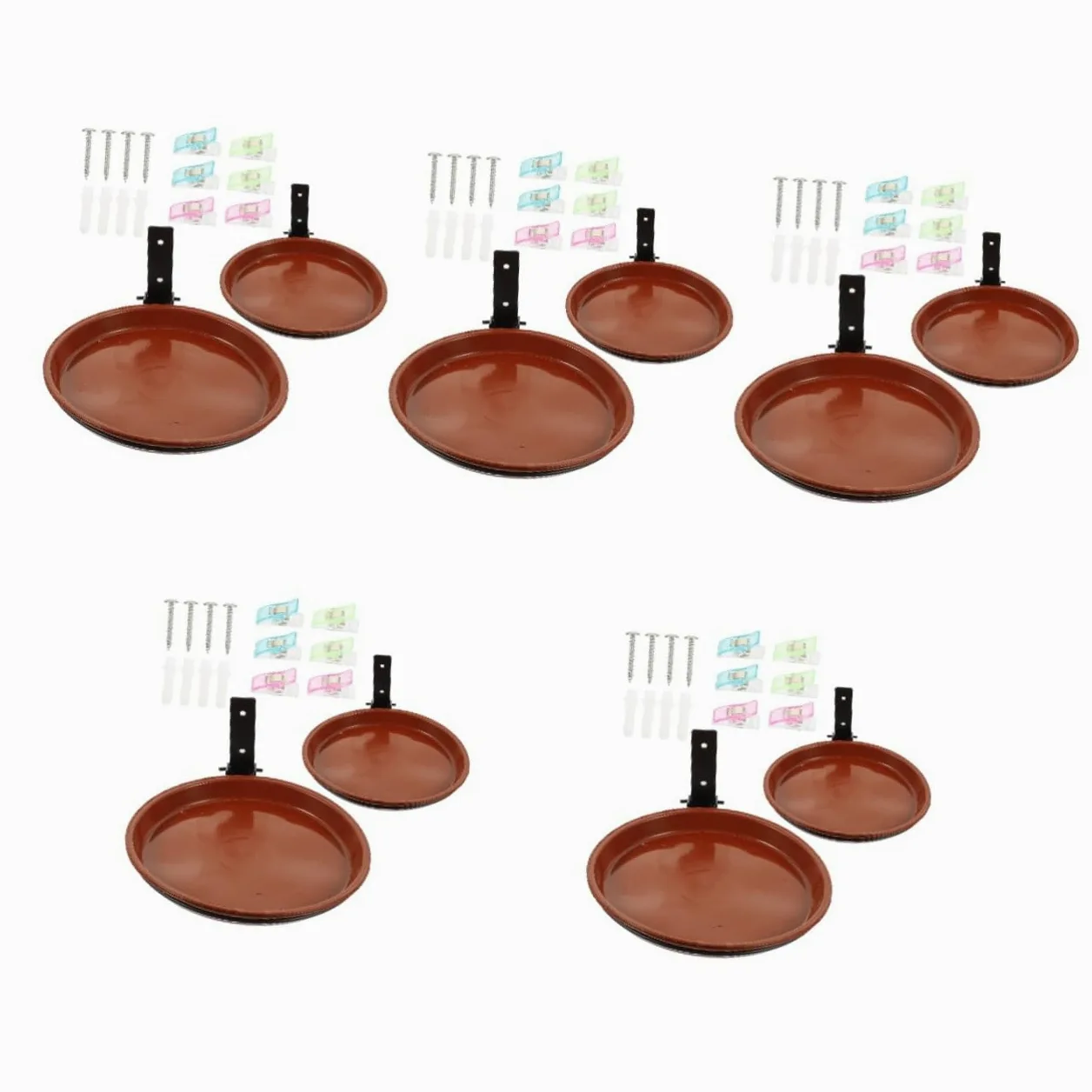 SUPVOX 5juegos Comedero Colgante y Bebedero para Pájaros De Alimentación y Baño para Jardín De Decorativo y Resistente para Exterior