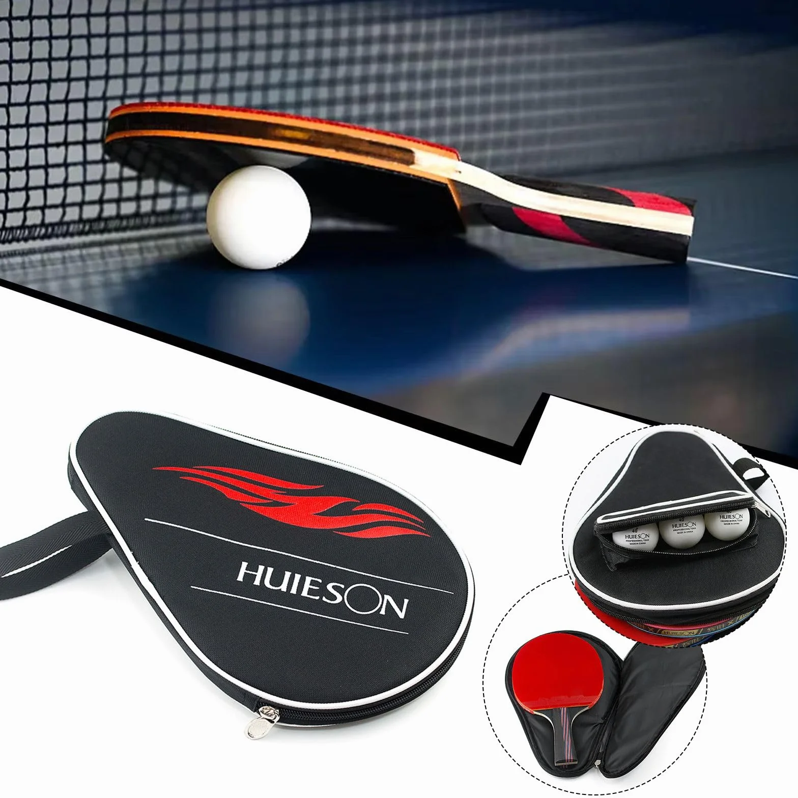 SULIUDAJI Funda para Raqueta de Tenis de Mesa 1 Pieza Bolsillo