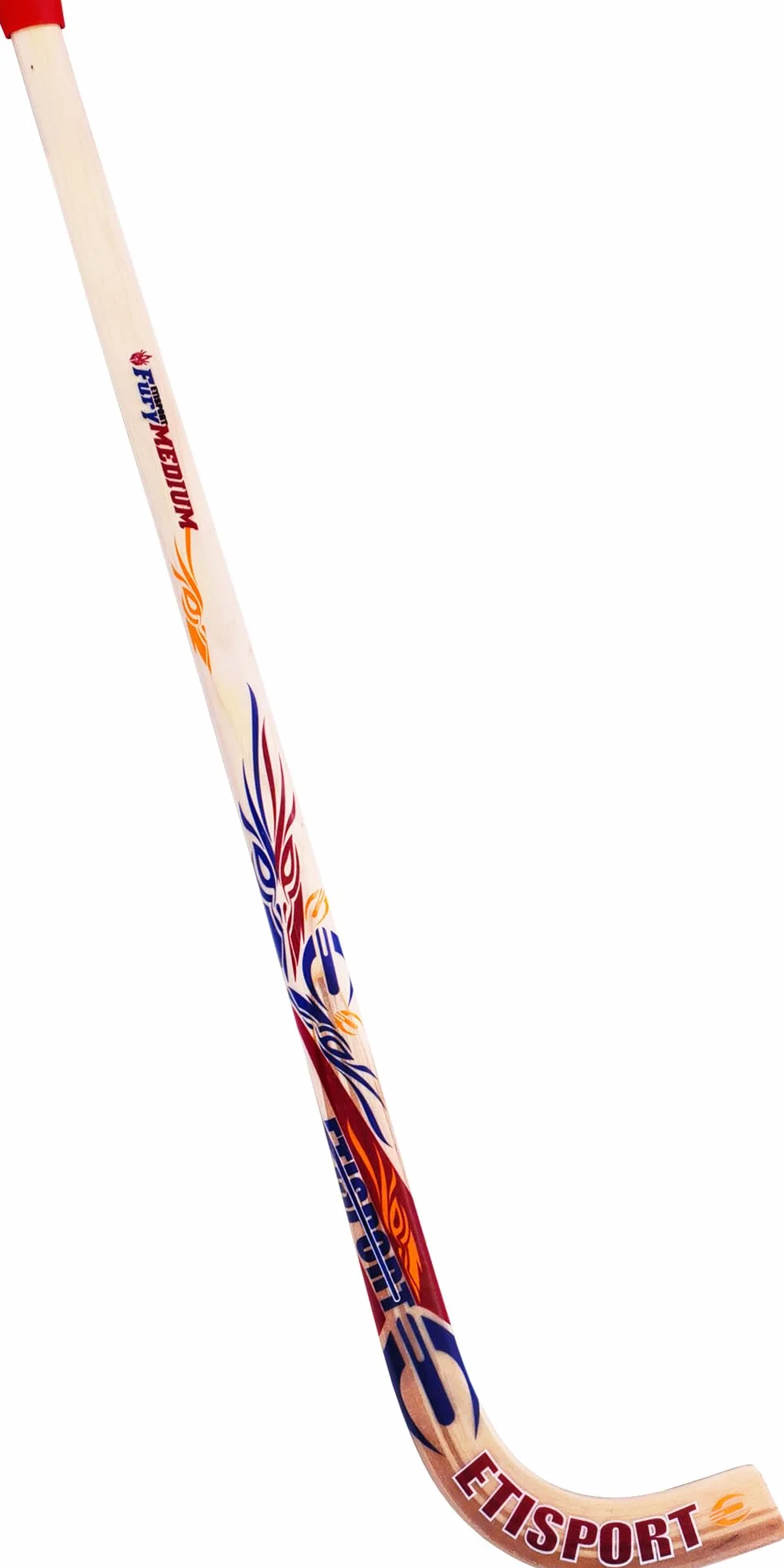 Fury Stick de Hockey Profesional Mango Hickory Pala Laminada Fibra Exterior Semi-rígido 500g
