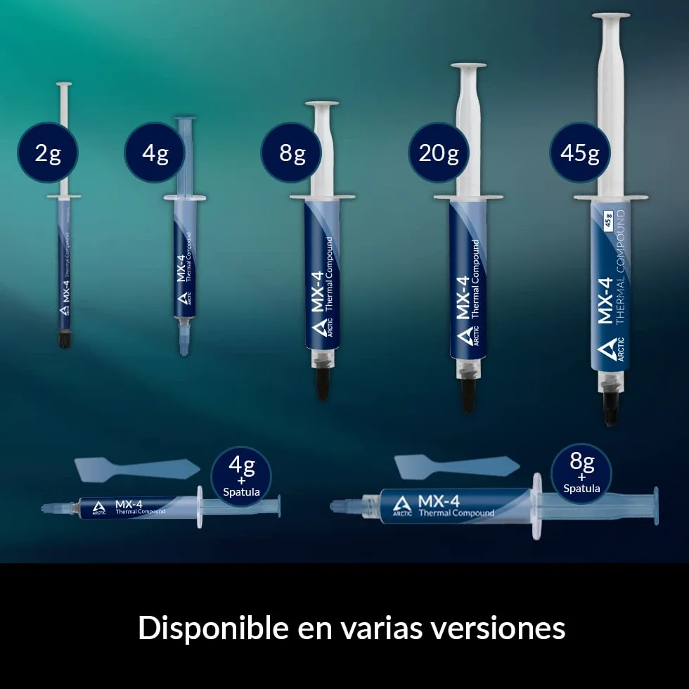 ARCTIC MX-4 (8 g) - Pasta Térmica para CPU, GPU, PC, PS4, Xbox, Alta Conductividad Térmica