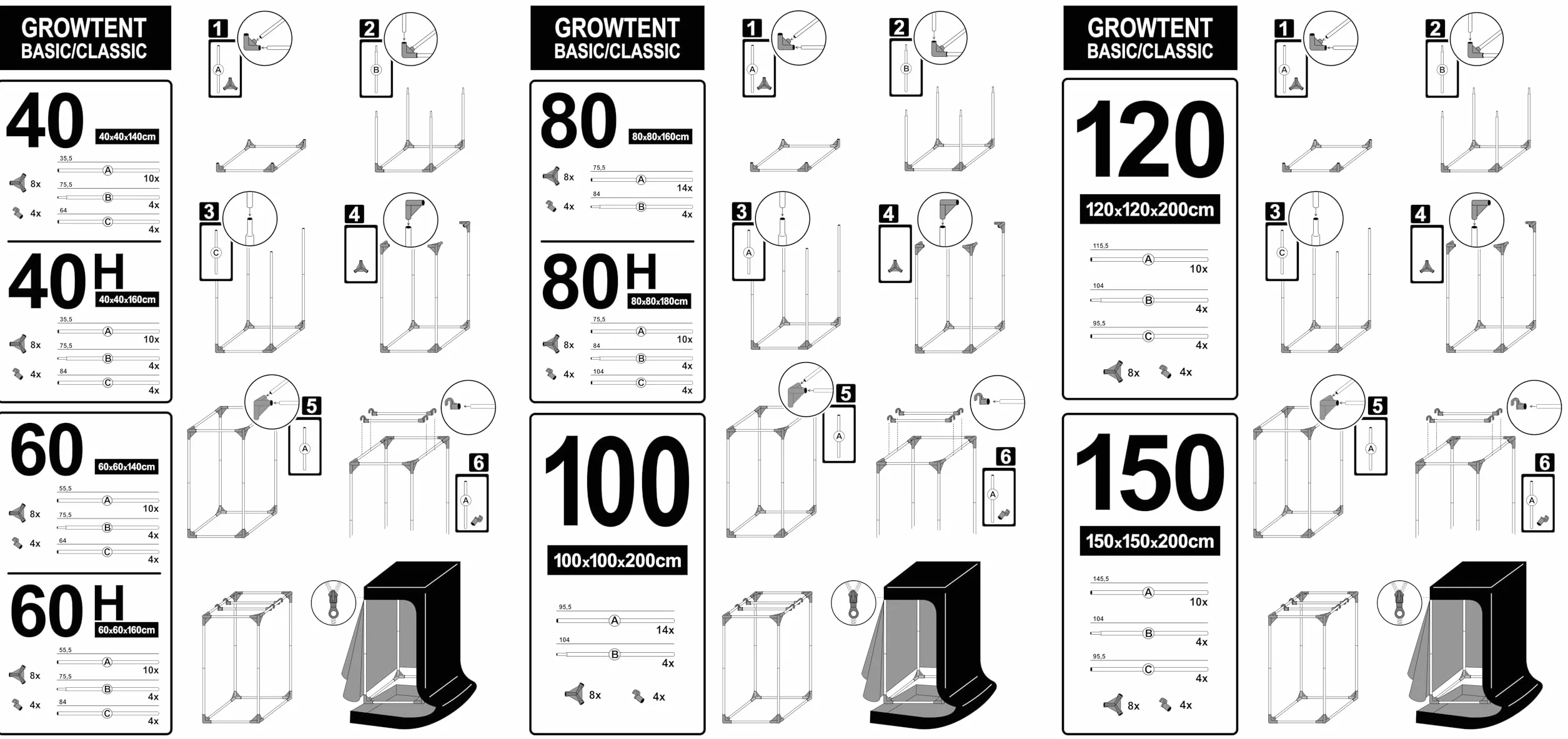 TRAFIKA Armario Cultivo Interior 120x120x200cm / Grow Tent/Grow Box/Armario Cultivo Indoor/Armario Grow Hidropónico/Reflectividad Mylar Premium 97%