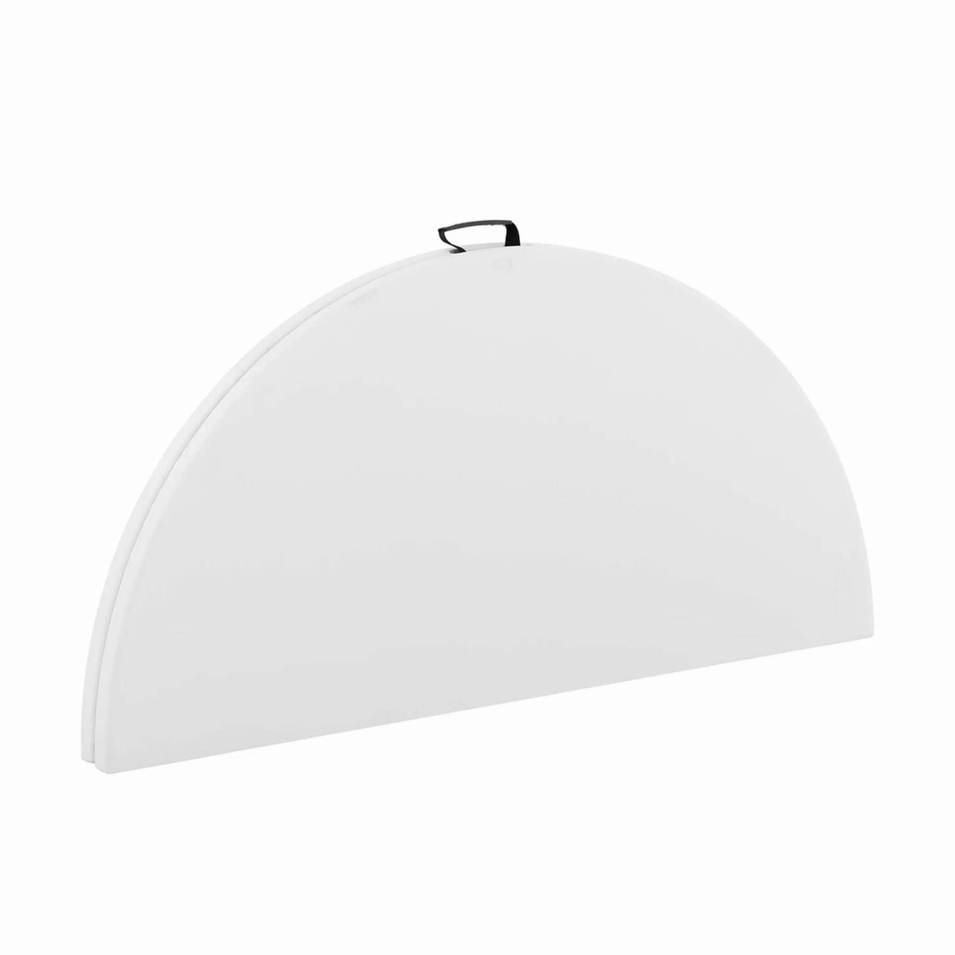Pack 2 Mesas Redondas Plegable 150 cm Blanca - Banquete Catering - Capacidad 6-8 Personas - Tablero HDPE Reforzado - Estructura Acero 25 mm - Bodas Restaurantes Eventos - Interior Exterior