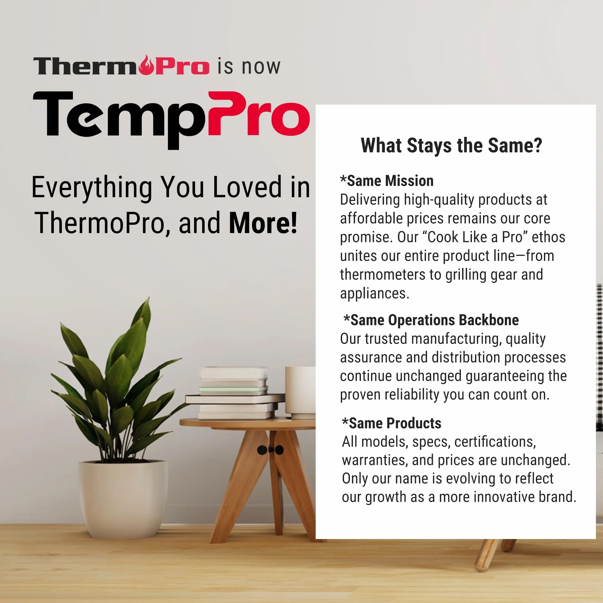 TempPro TP50 Termómetro Higrometro Digital para Interior Termohigrómetro Medidor Profesional para Medición de Temperatura y Humedad del Casa Ambiente