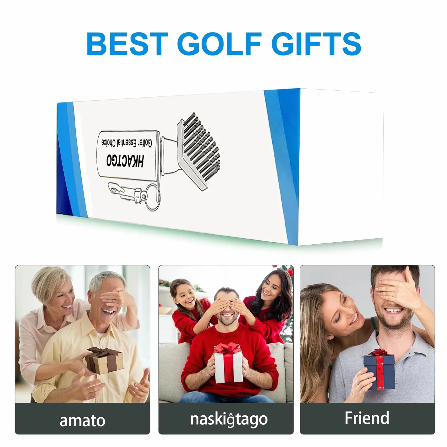 Limpiador de cepillos para palos de golf con clip y botella 7.5 pulgadas 4 oz