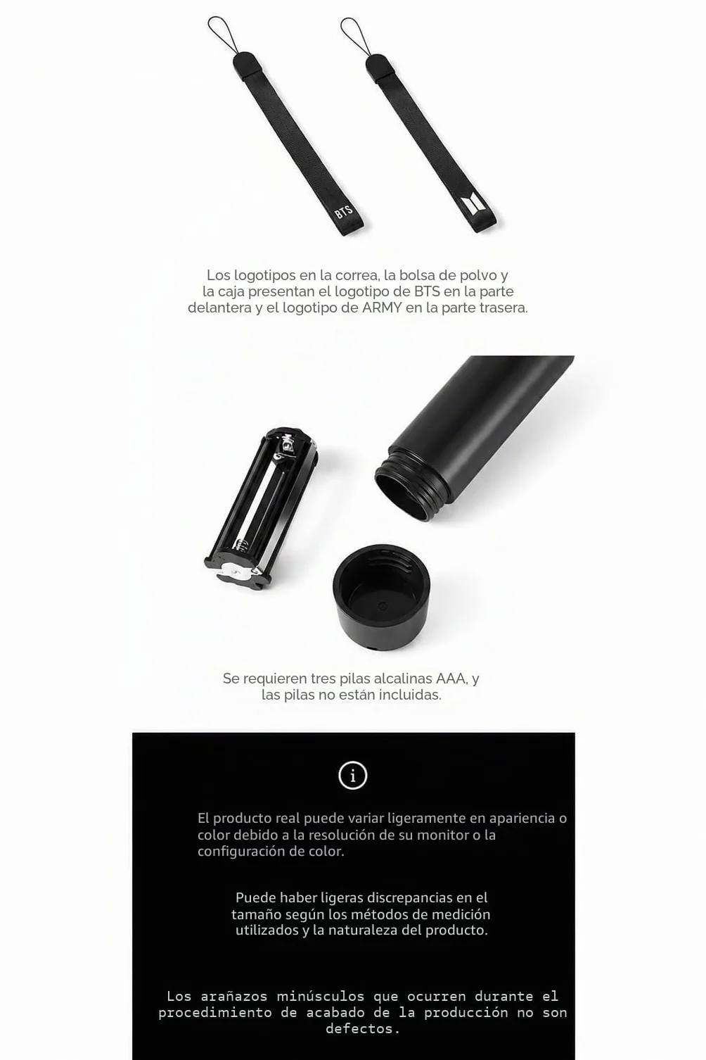 B.T.S Official LIGHTSTICK VER.4 con 10 tarjetas fotográficas