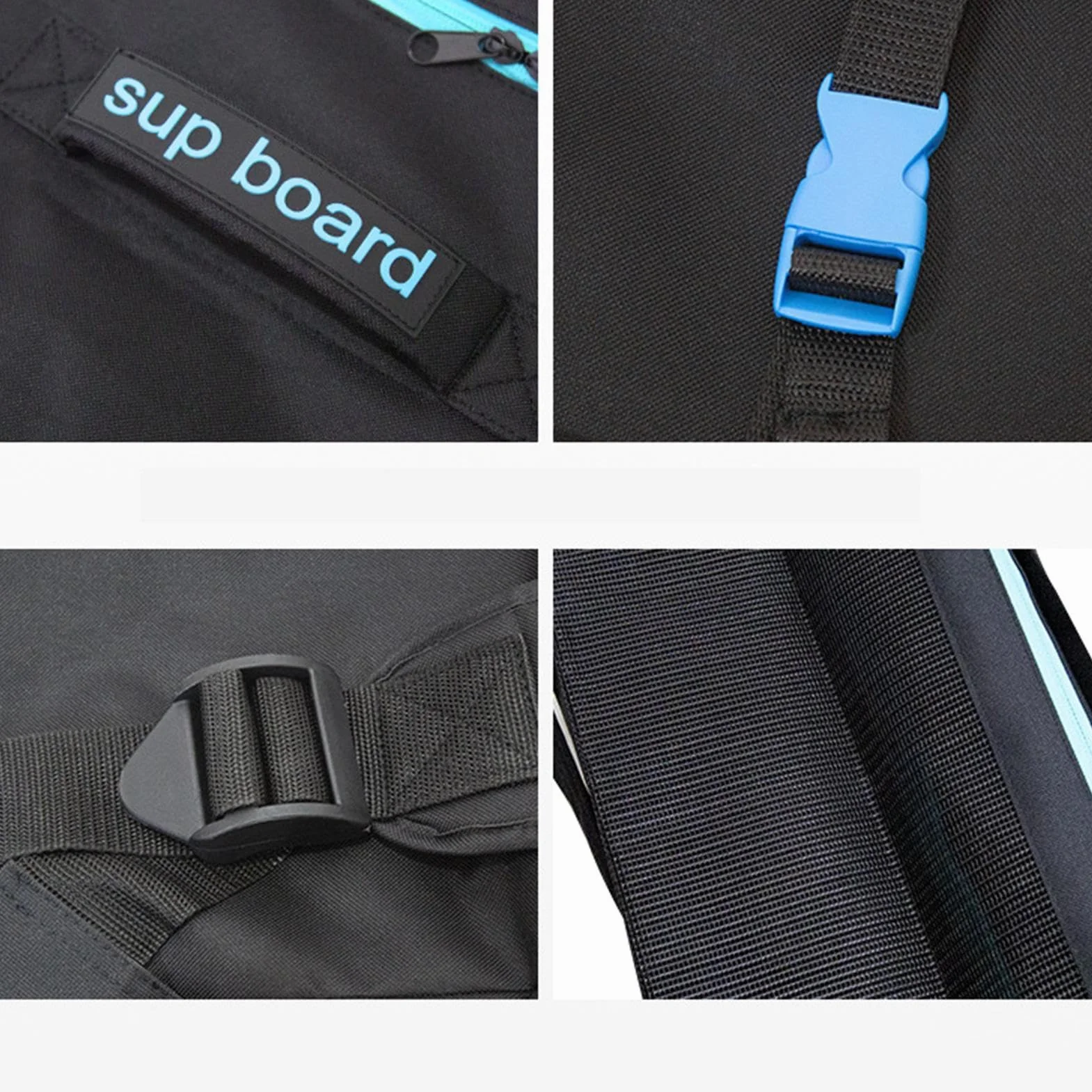 Bolsa para Tabla Paddle 125L, Impermeable Oxford, Cubierta Acolchada de Espuma para Surf y Kayak