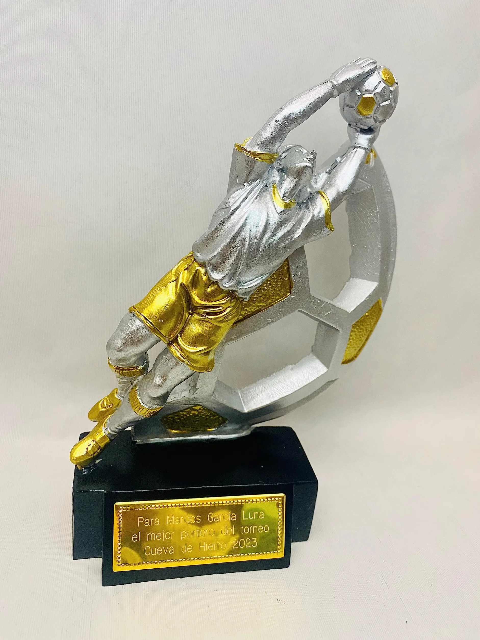 Trofeo Portero Fútbol GRABADO Premio Zamora PERSONALIZADO