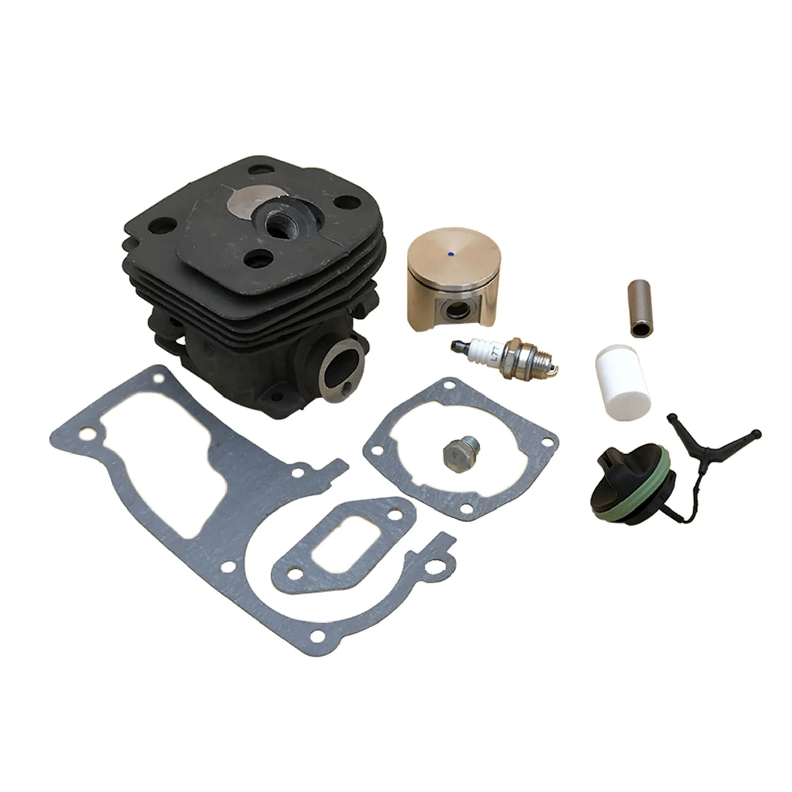 Kit de filtro de combustible de bujía de pistón de cilindro de 47mm for HUSQVARNA 359 357 XP 357XP piezas de Motor de motosierra de gasolina 537 15 73-02