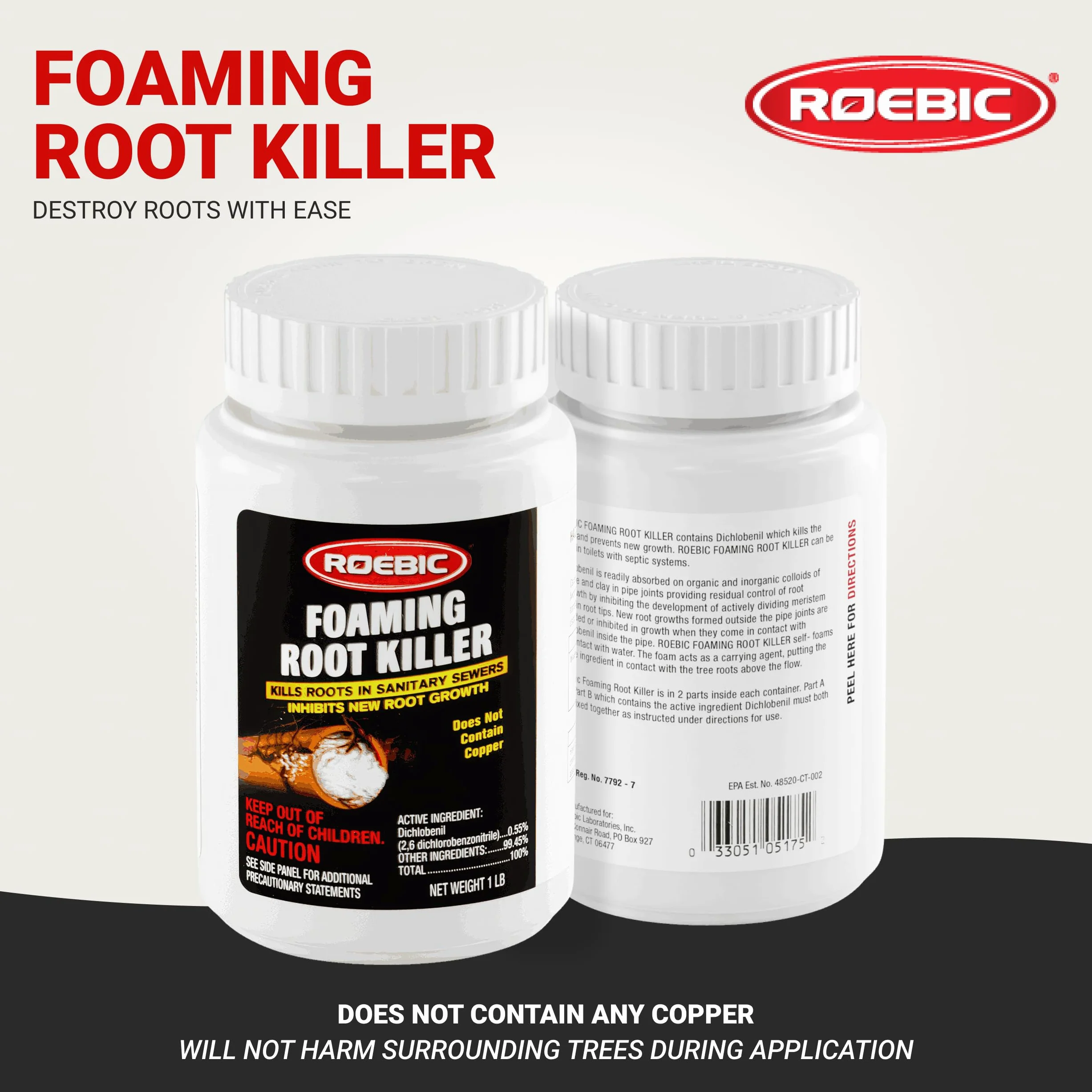 Roebic FRK Foaming Root Killer, 1-Pound by Roebic Laboratories