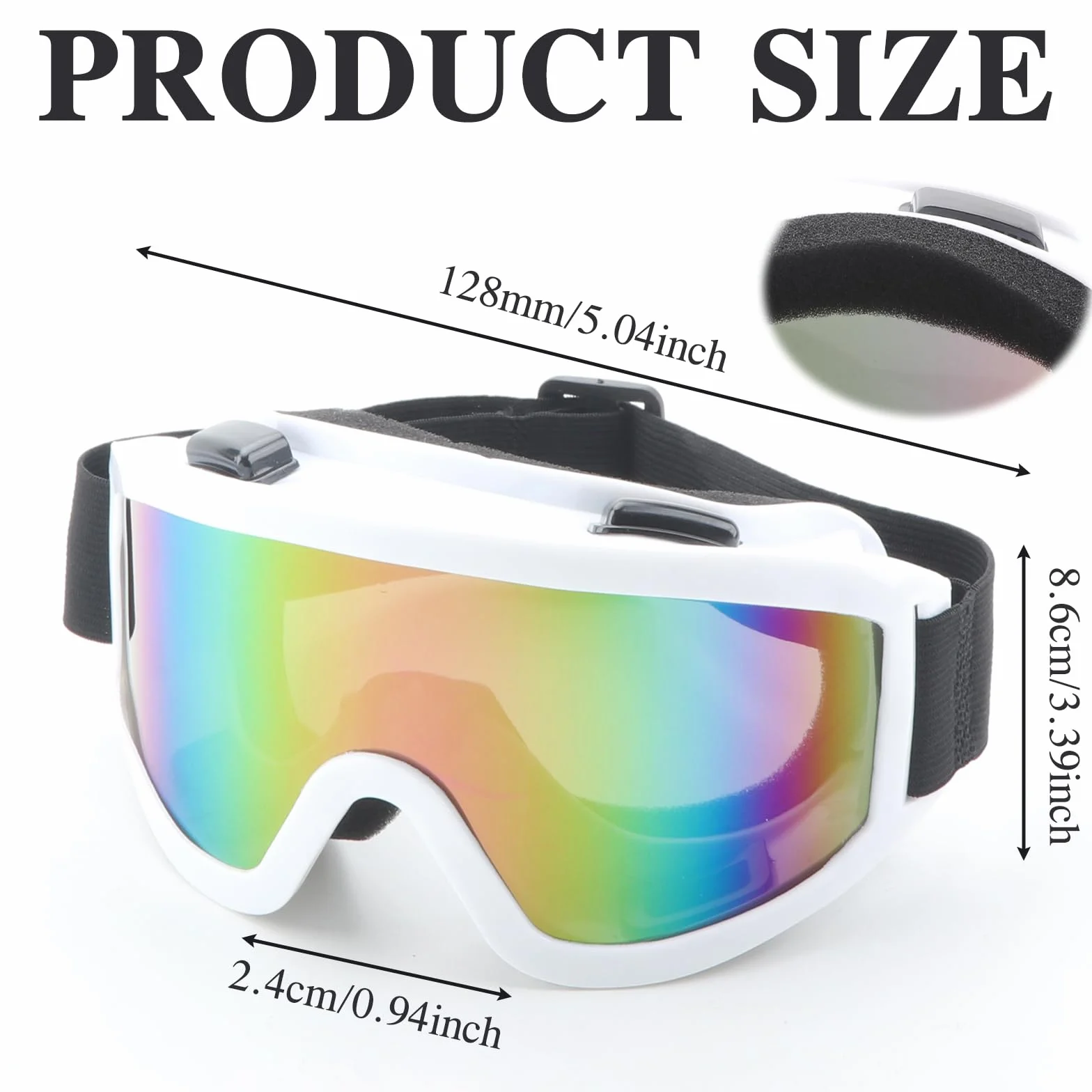 Gafas de esquí anti-niebla protección UV snowboard patinaje