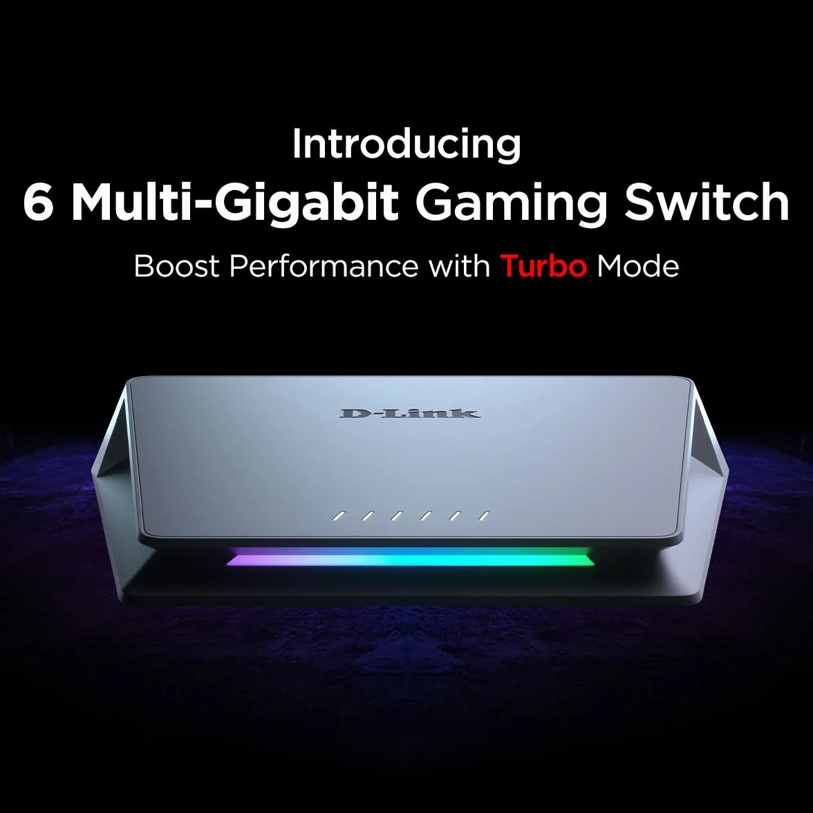 D-Link DMS-106XT Switch Multigigabit Gaming, 5x 2.5 Gigabit LAN, 1x 10 Gigabit LAN, sin gestión, IGMP Snooping