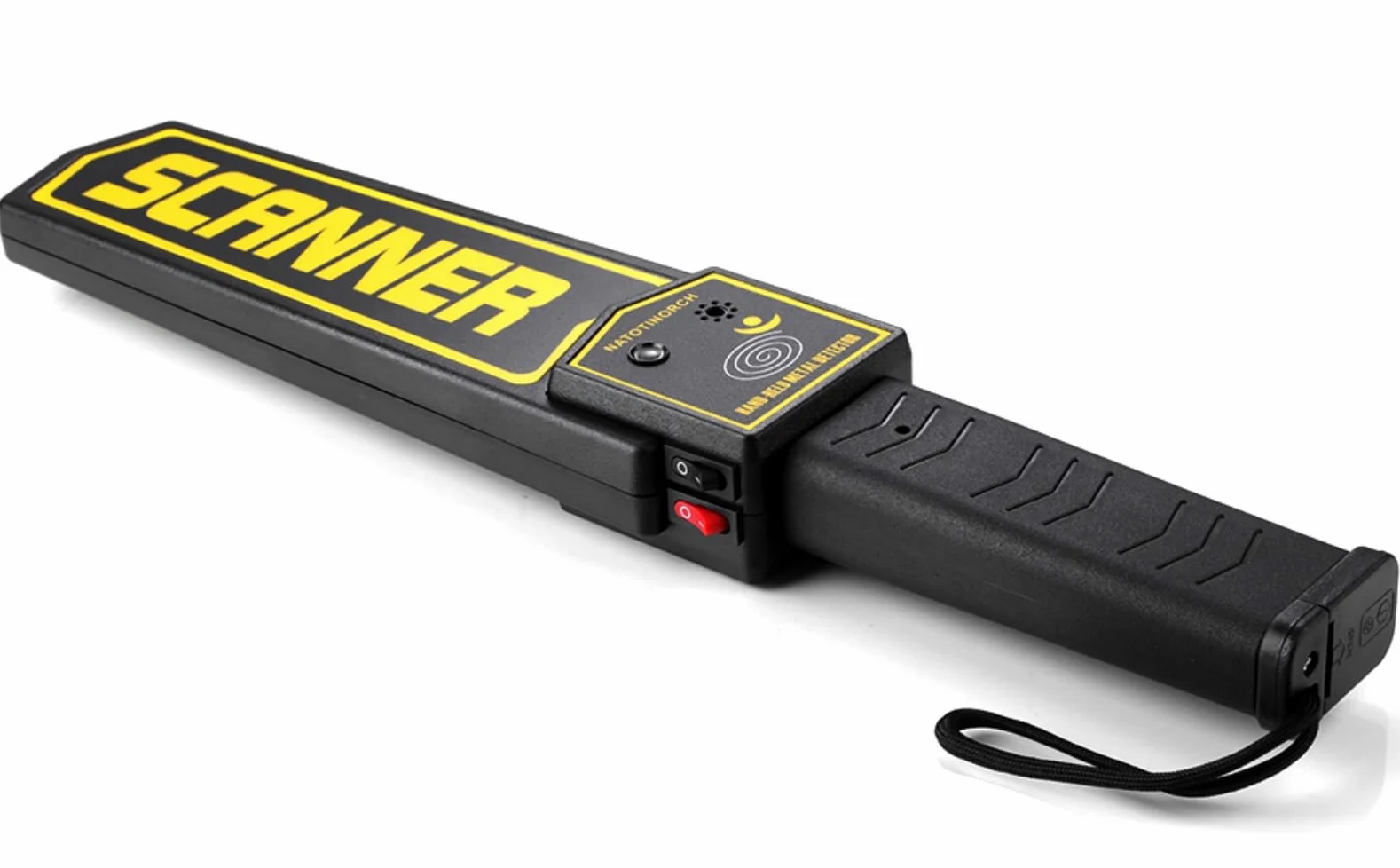 Natotinorch Detector de Metales de Mano, escáner de Seguridad, Varita de Seguridad de Alta sensibilidad, detección de Varios Productos electrónicos de Metal