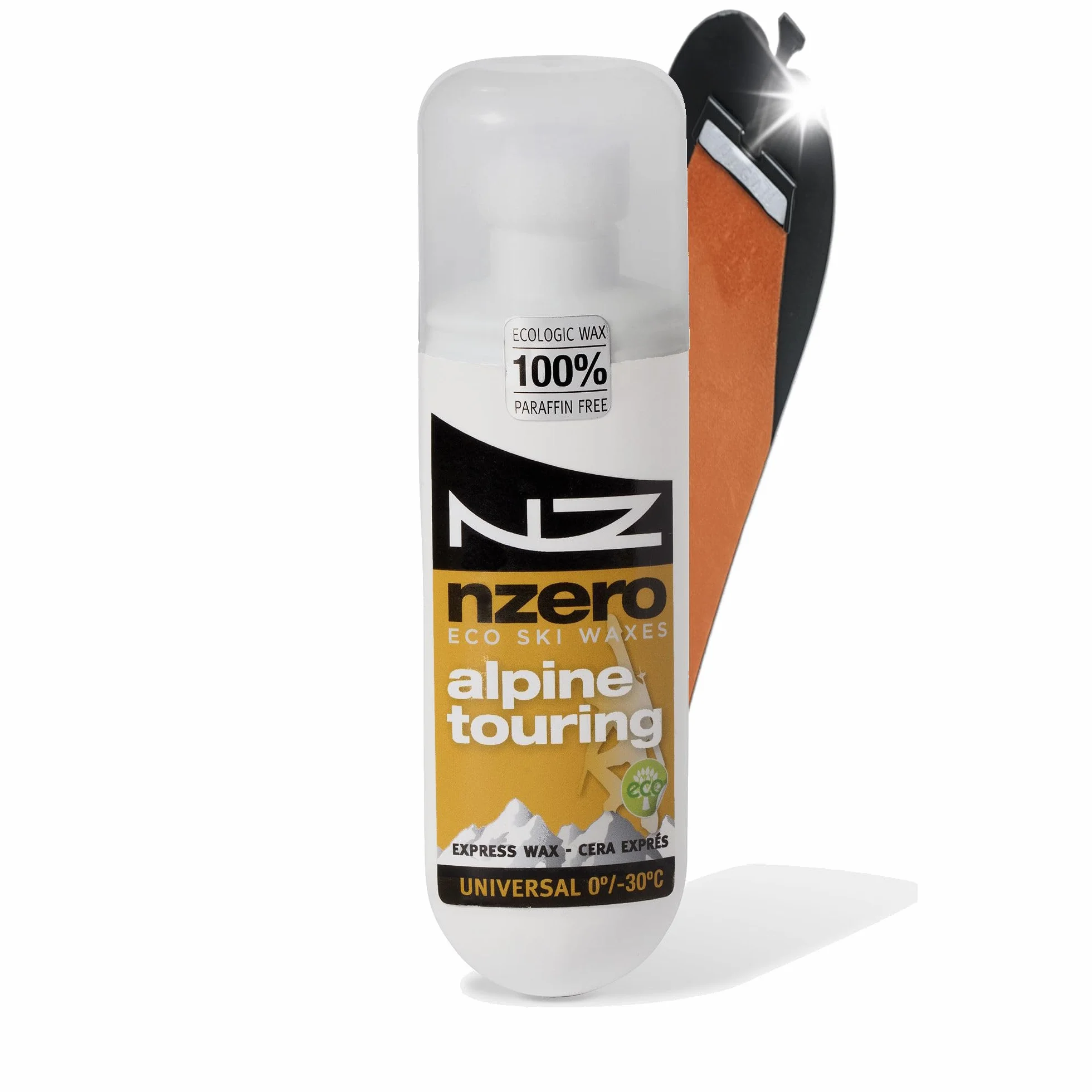NZEROWAX Cera líquida orgánica para Esquís Aplicador Universal Alpine Touring 100 ml