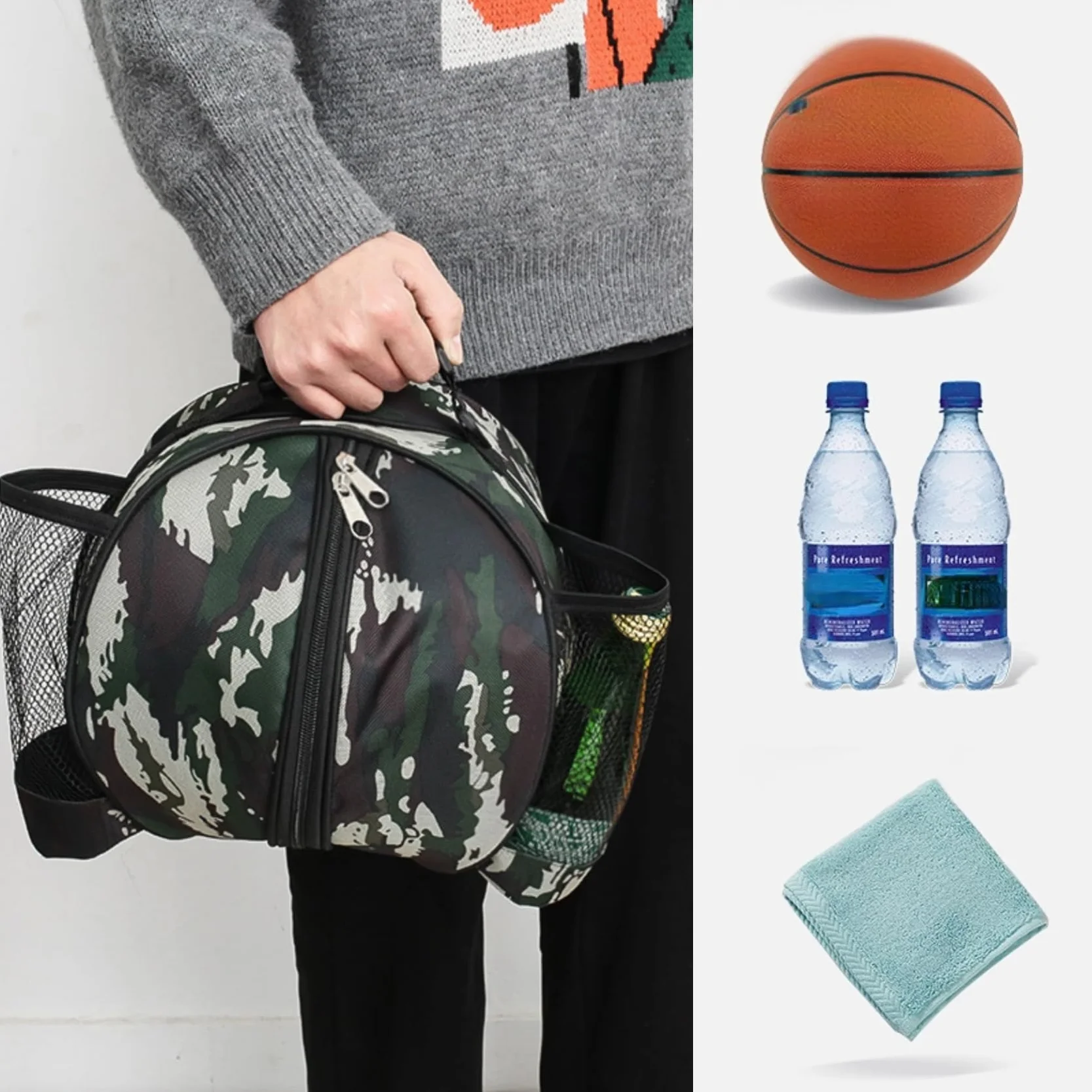 Bolsa de baloncesto bandolera con correa para el hombro