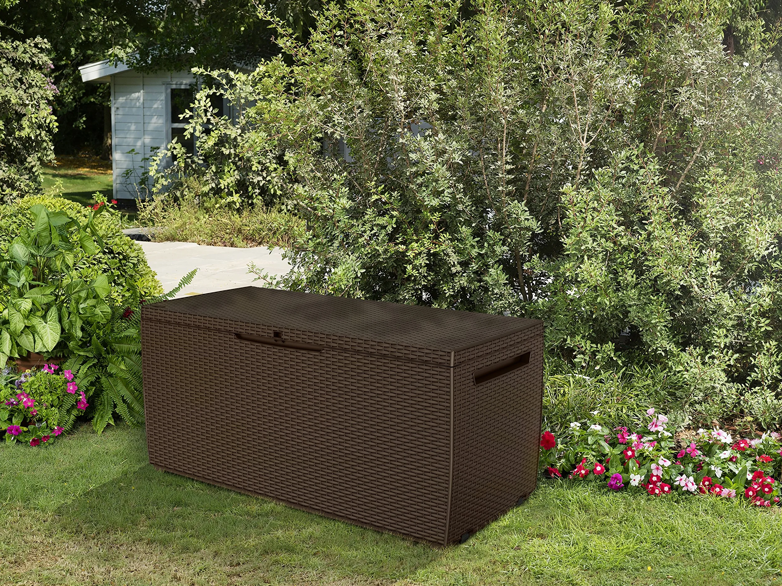Keter S14647140 Arcón Exterior, Marrón, 53.5 x 123 x 57 cm
