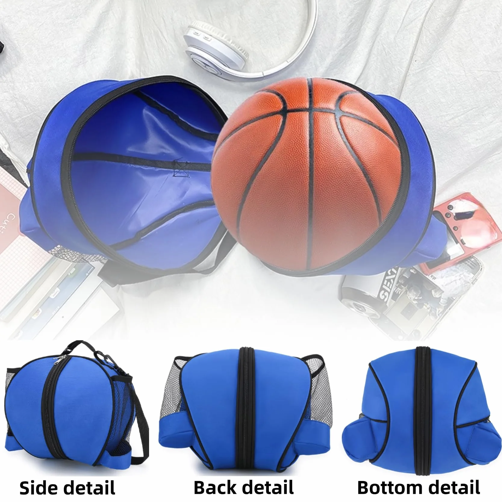 Bolsa de baloncesto bandolera con correa para el hombro