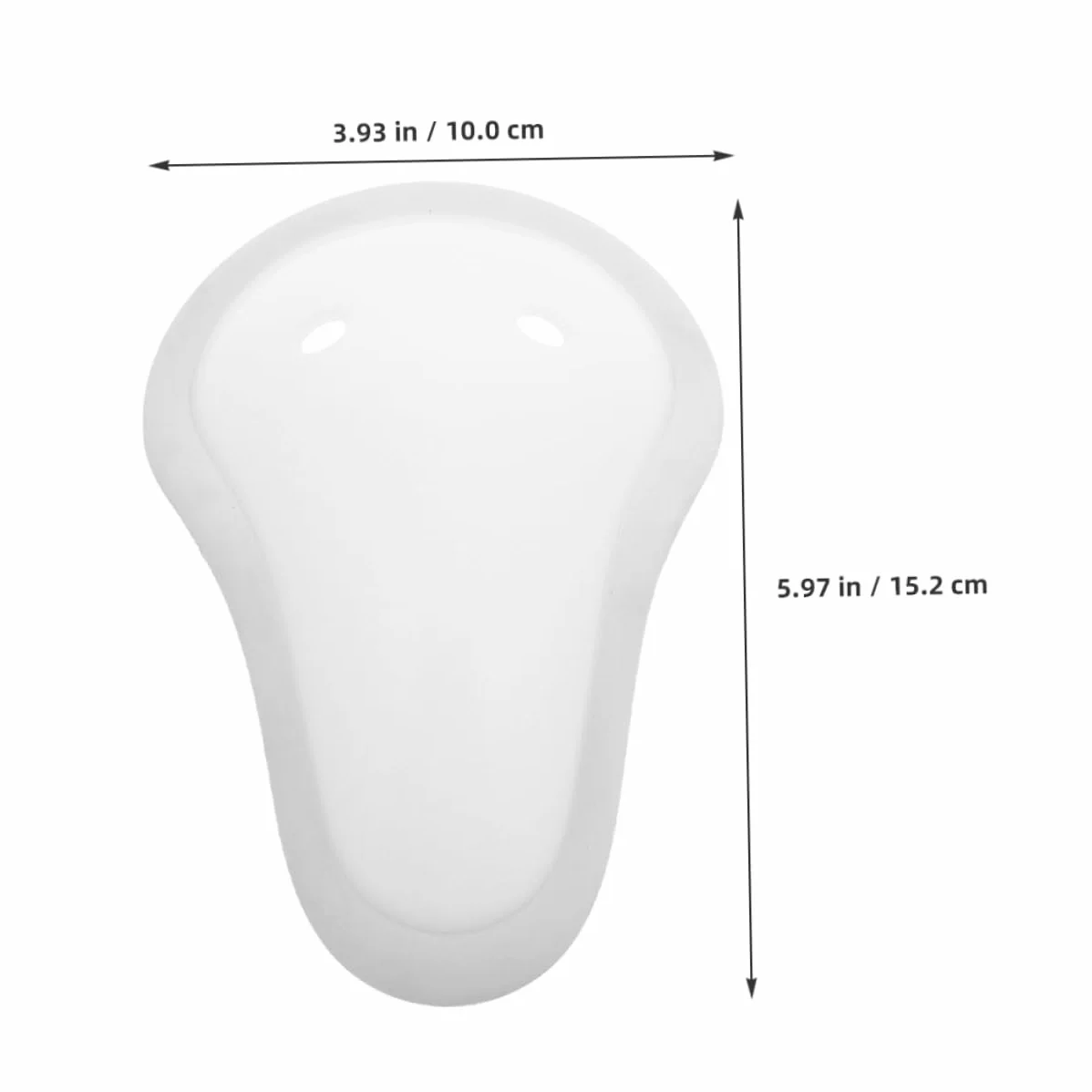 Copa Protectora de Plástico Blanco para Boxeo y Artes Marciales, Absorción de Impactos