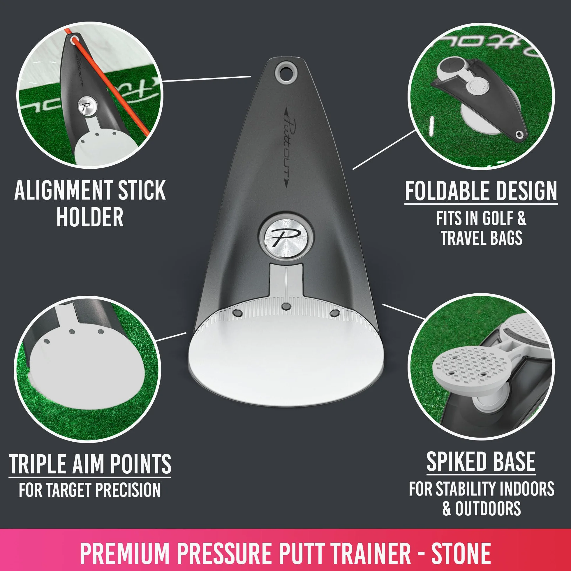 PuttOut Entrenador de Golf para Putter