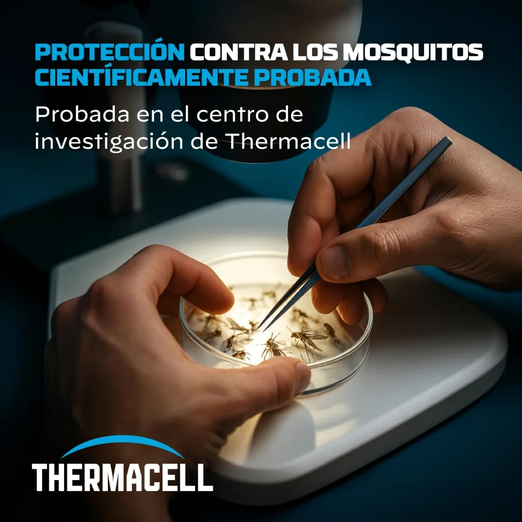 Thermacell Difusor Antimosquitos para Exteriores – Protección 20 m², Sin DEET, Navy
