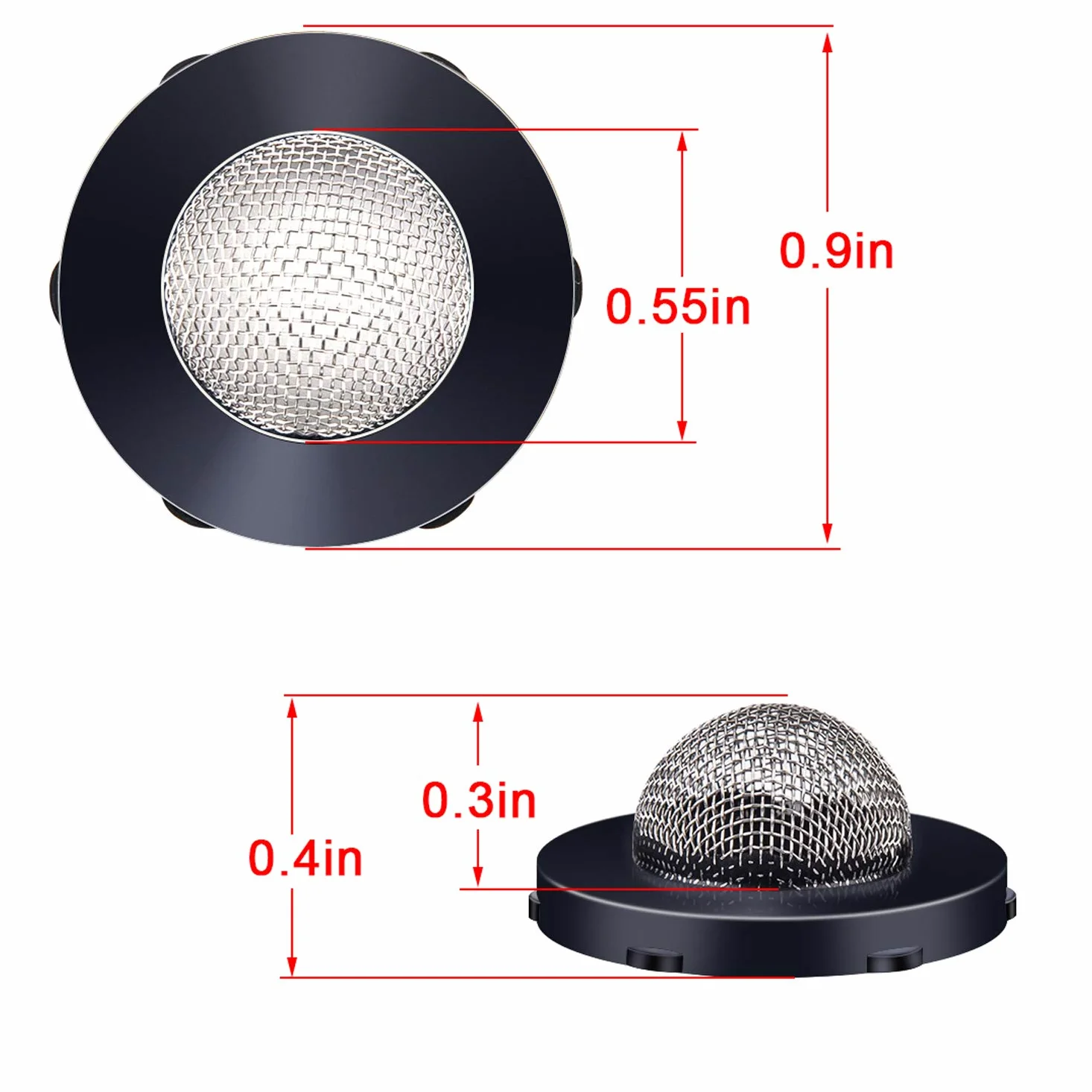 30 arandelas de filtro de manguera, acoplamiento de manguera de entrada de acero inoxidable con colador, accesorios para conector de manguera de jardín de 3/4 pulgadas y lavadora de 5/8 pulgadas