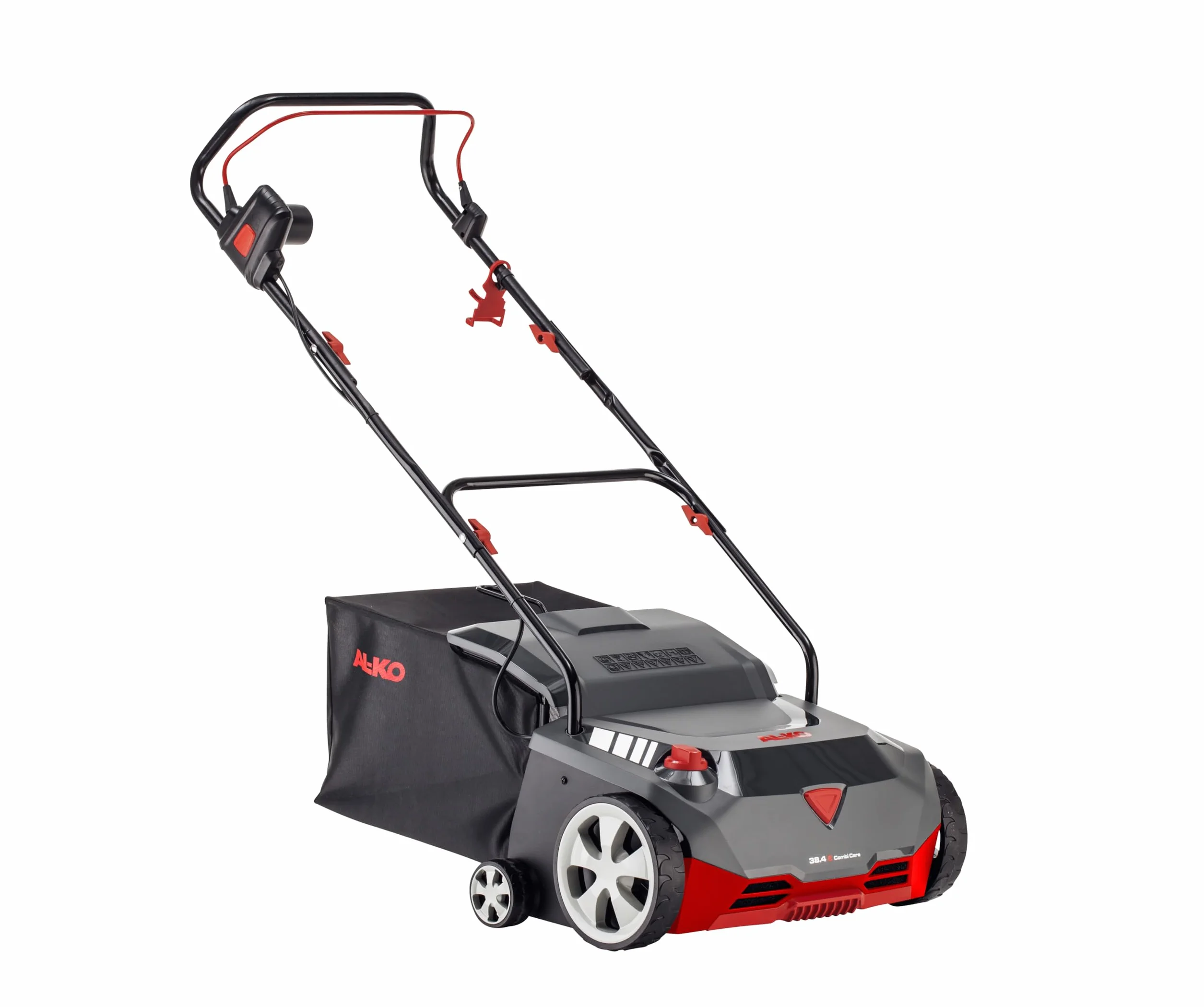 AL-KO Escarificador eléctrico 38.4 E Combi Care, Potencia del Motor de 1400 W, Ancho de Trabajo de 38 cm, Incluye Saco de 55 L, para césped de hasta 800 m²