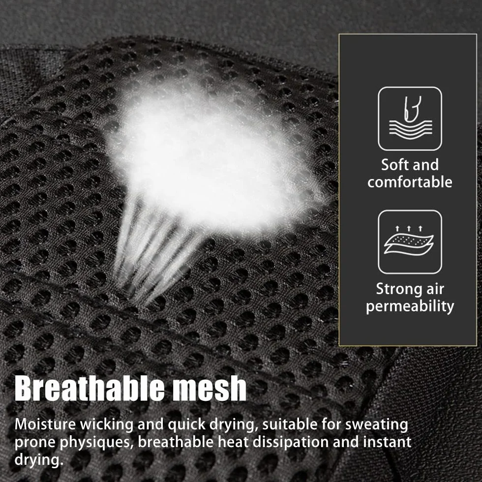 Bolso bandolera impermeable para hombre/mujer, Negro L, 60-110 cm