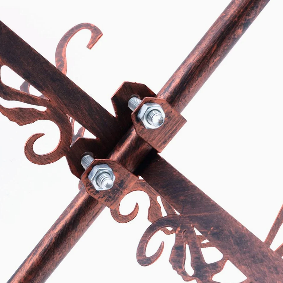 Alnicov Veleta de Viento de Metal, Veleta de Acero Inoxidable para Exteriores, Techo de Hierro, jardín, decoración de Patio al Aire Libre