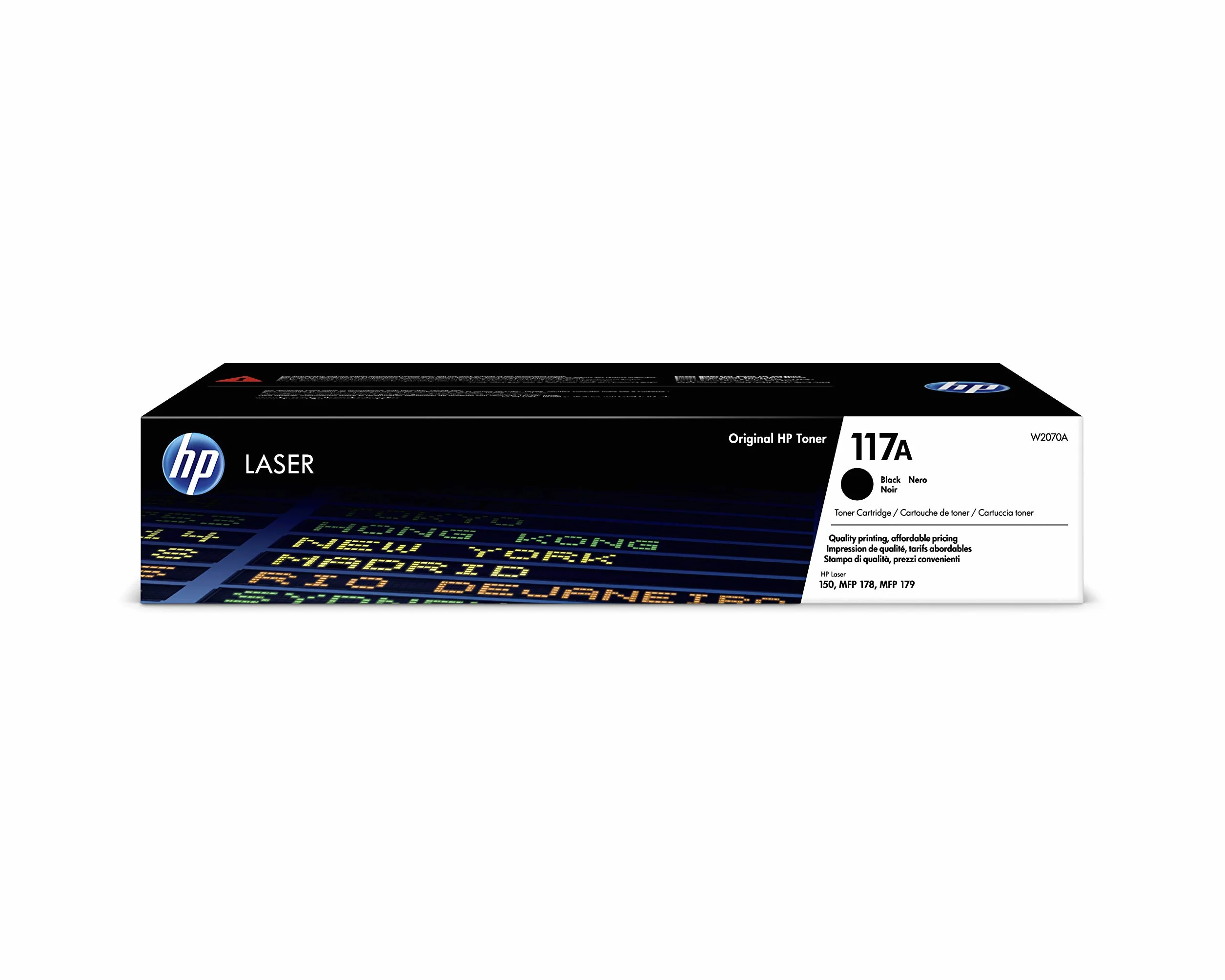 HP 117A W2070A Original Toner Cartridge Negro 1.000 páginas para HP Color Laser 150 MFP 178 179
