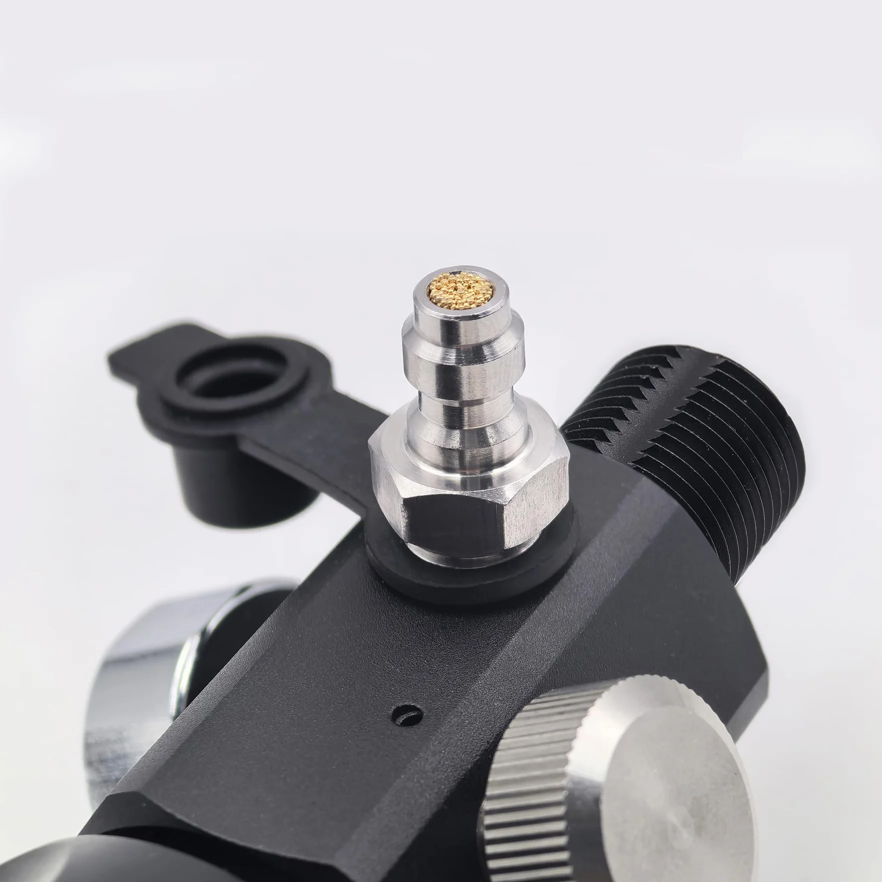 DRYHTEN Adaptador de válvula DIN 4500 psi 300 bar manguera 50 cm calibre dual para carga tanques buceo paintball PCP airsoft cilindro HPA