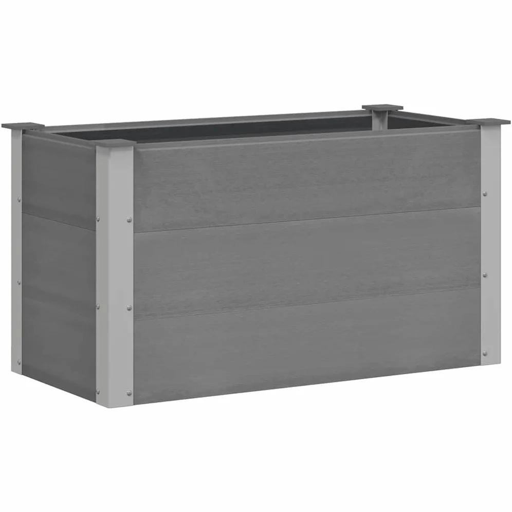 vidaXL Arriate de WPC Gris 100x50x54 cm