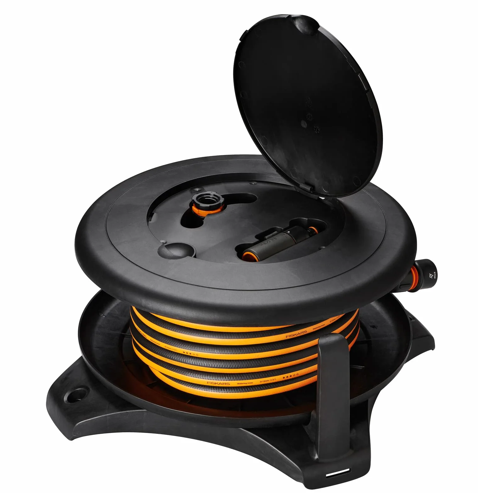 Fiskars Carro portamangueras L, Set de riego Todo Incluido