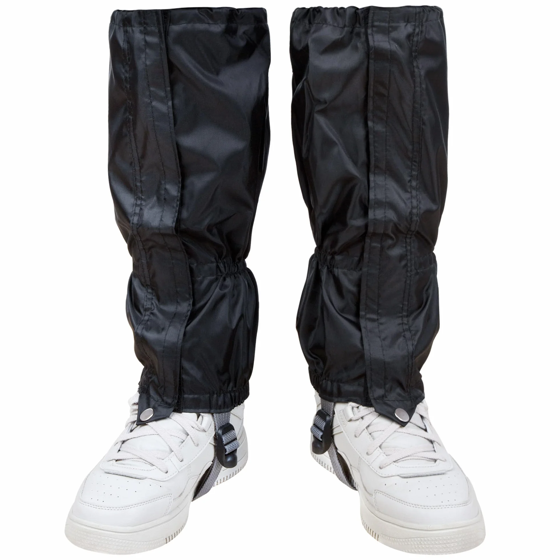 Polainas Impermeable Acampada Marcha Leggings Nieve Transpirable Protección Caza Montaña Esquí 1 Par Negro