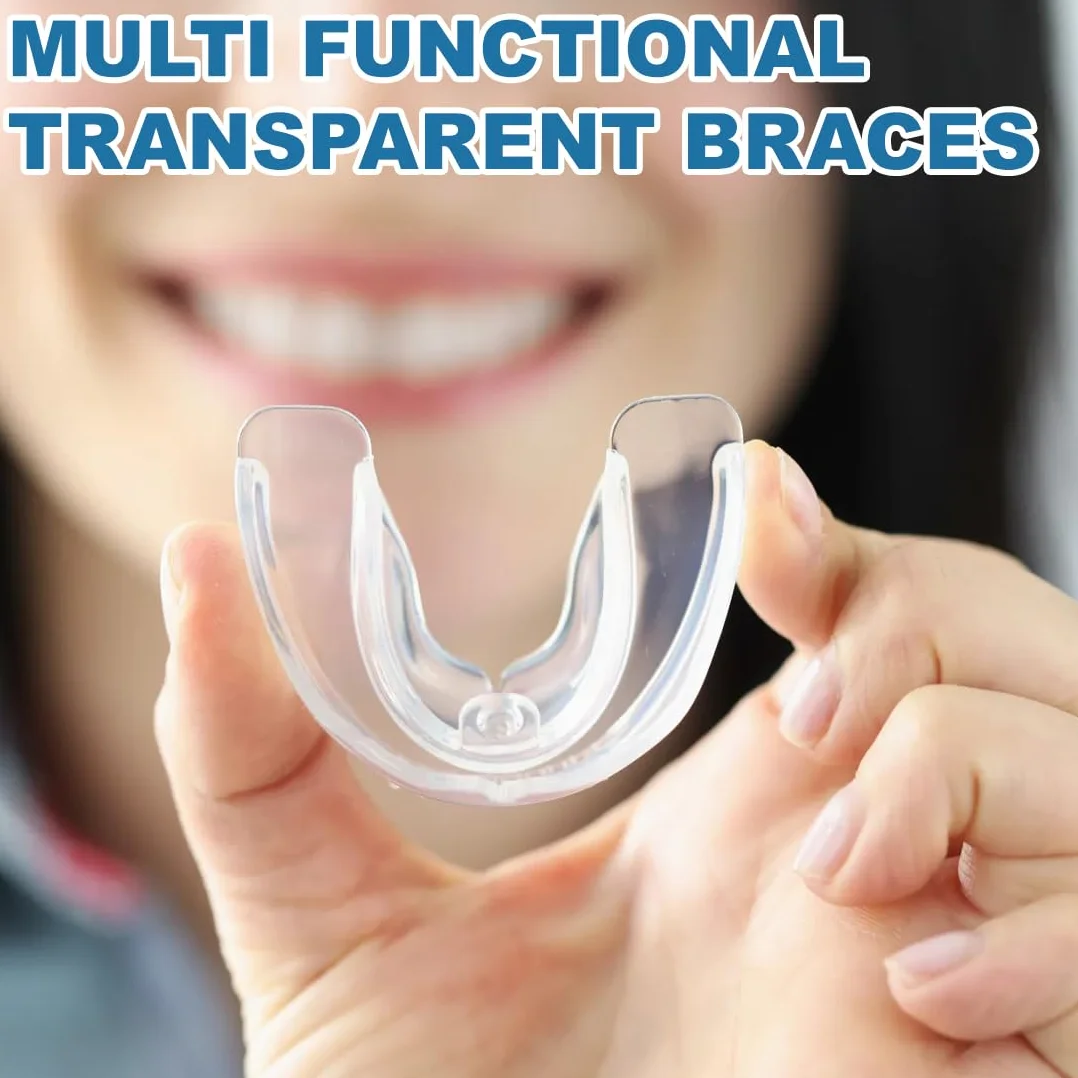 Protector Bucal para Dormir Bruxismo, Férulas Dental Moldeable, 4 Piezas, Material Termoplástico
