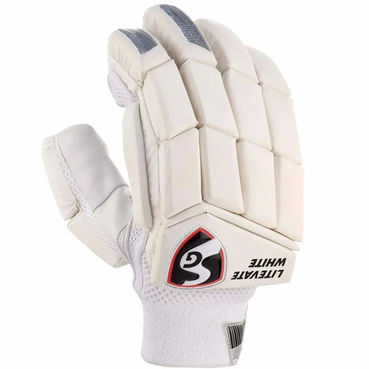 Litevate SG Cricket RH Guantes de bateo White