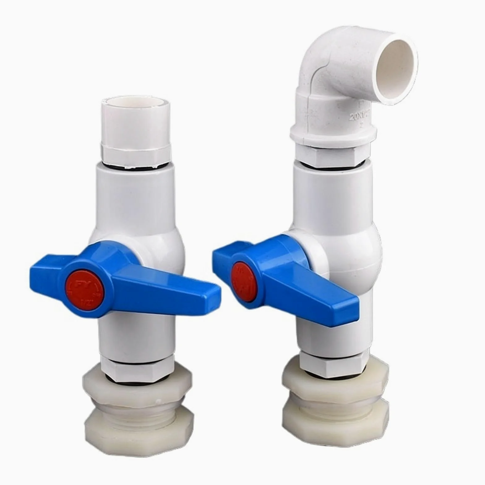 Juego de 1/2", 3/4" y 1" PVC for acuario, entrada agua, drenaje, junta directa/codo, conector tubería riego for jardín, válvula(3l4 Inch Elbow,3Pcs)