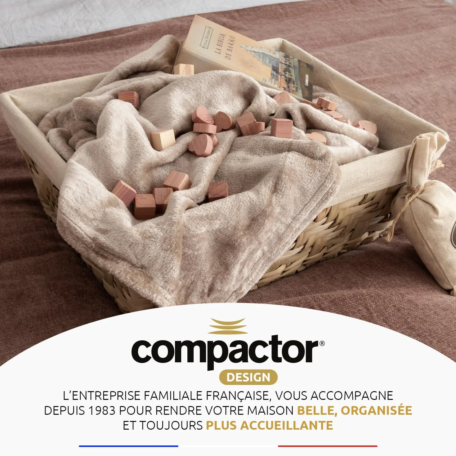 Compactor Nature - Juego de 4 tablas repelentes de polillas de madera de cedro, tamaño M