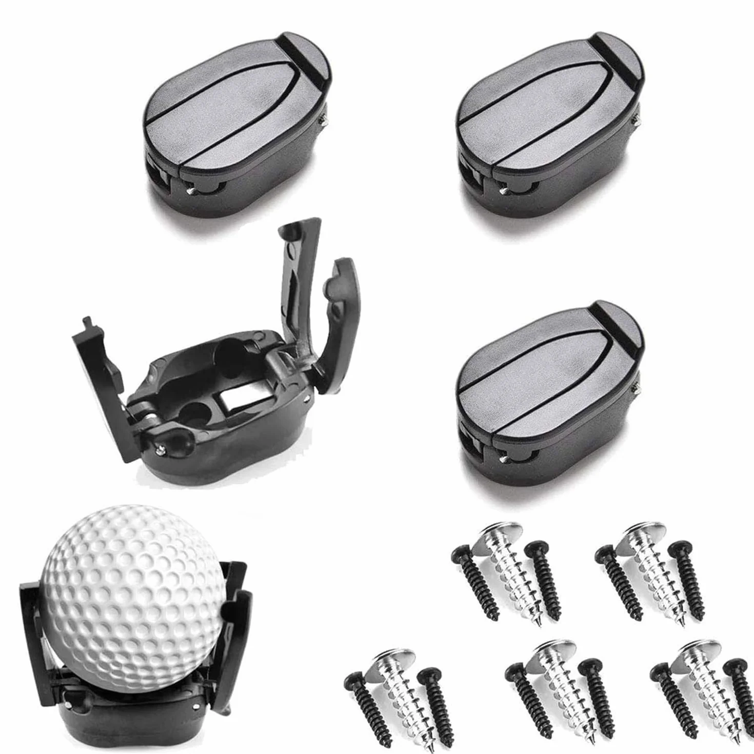 Recuperador de Bolas de Golf 5 Piezas, Recolectores de Plástico con Ventosa