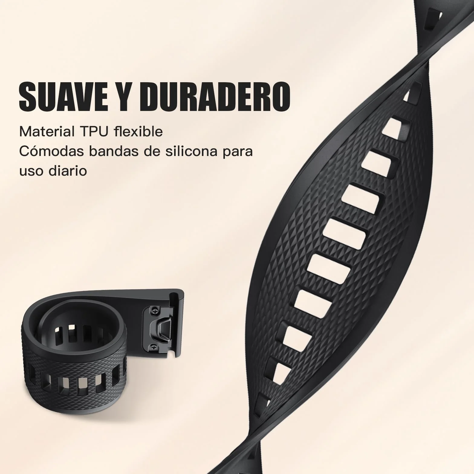 Pasek Silikonowy 22mm do Garmin Fenix 5/6/7, Instinct, Forerunner 935/945, Epix 2, Descent G1, Approach S60, Quatix 5, Czarny
