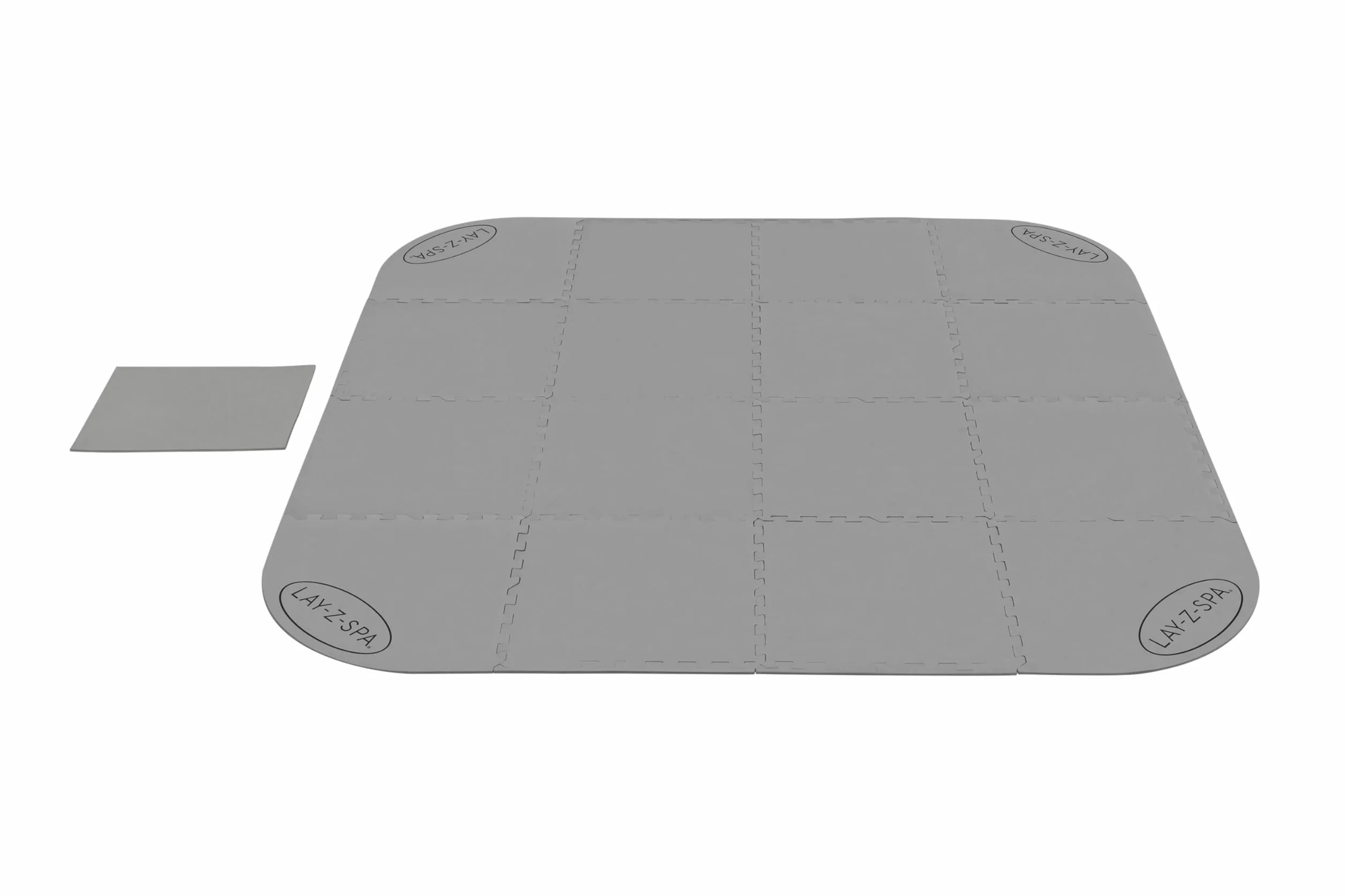 BESTWAY Protector de Suelo y Patio para Jacuzzi Lay-Z-SPA 196x196 cm Gris