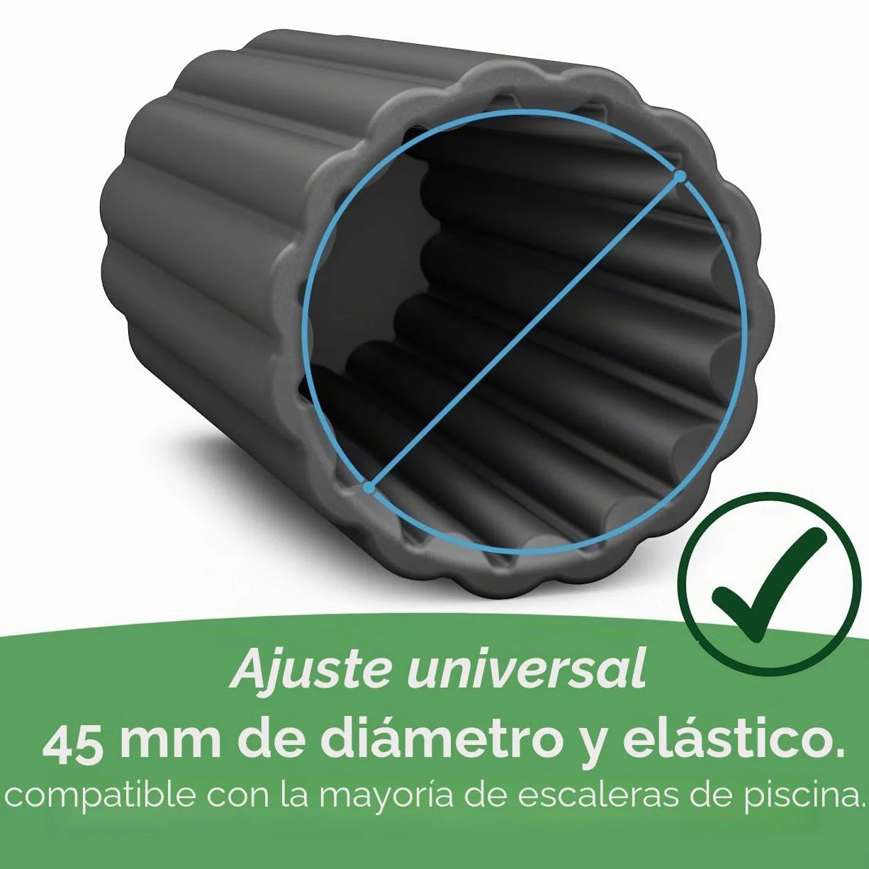 Tapones de protección universales de silicona para pies de piscina, protegen la lámina de daños, accesorios, piscina, escalera de piscina, amortiguador de goma