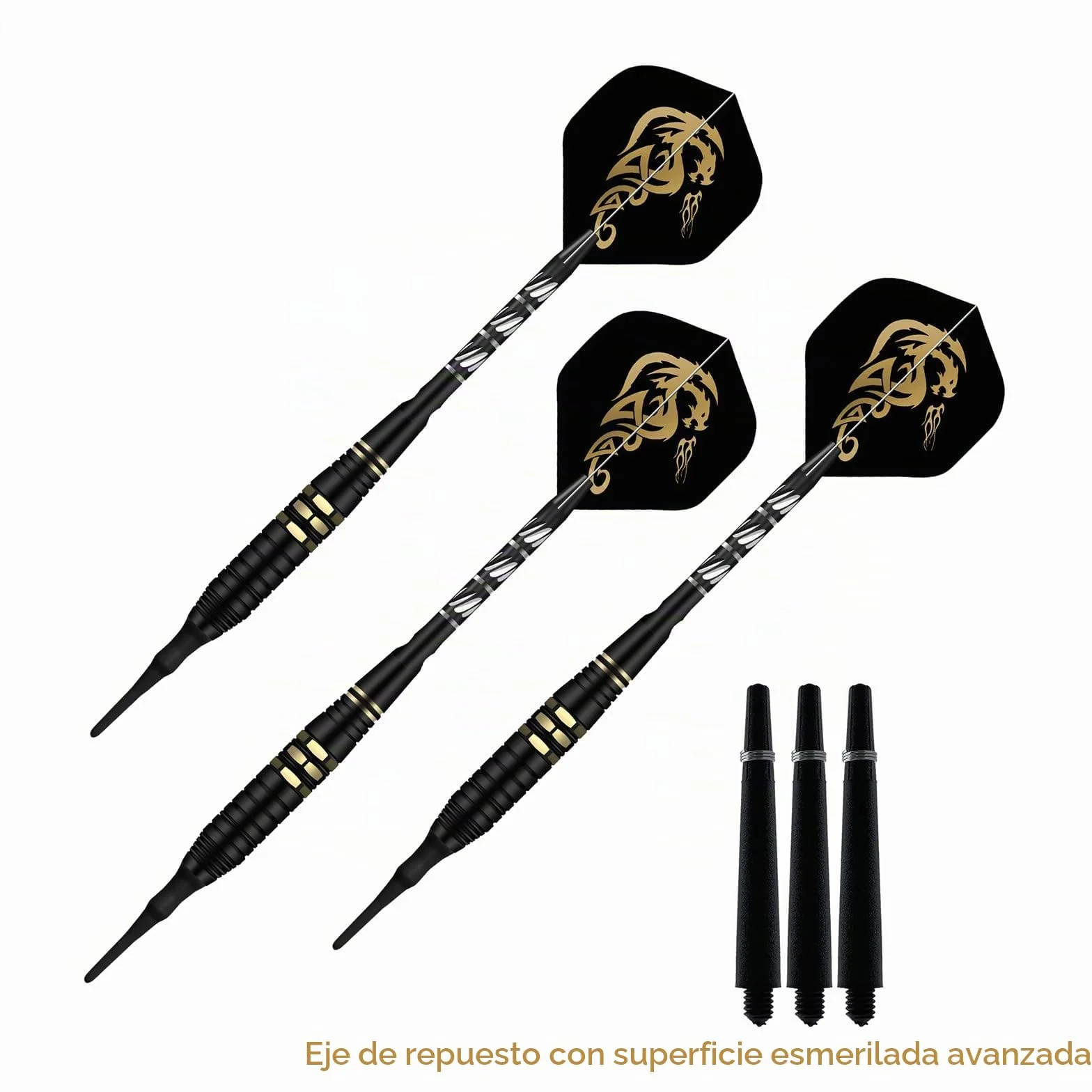 Dardos Blandos Profesionales 18 Gramos con Punta de Plástico para Diana Electrónica, Juego de 3