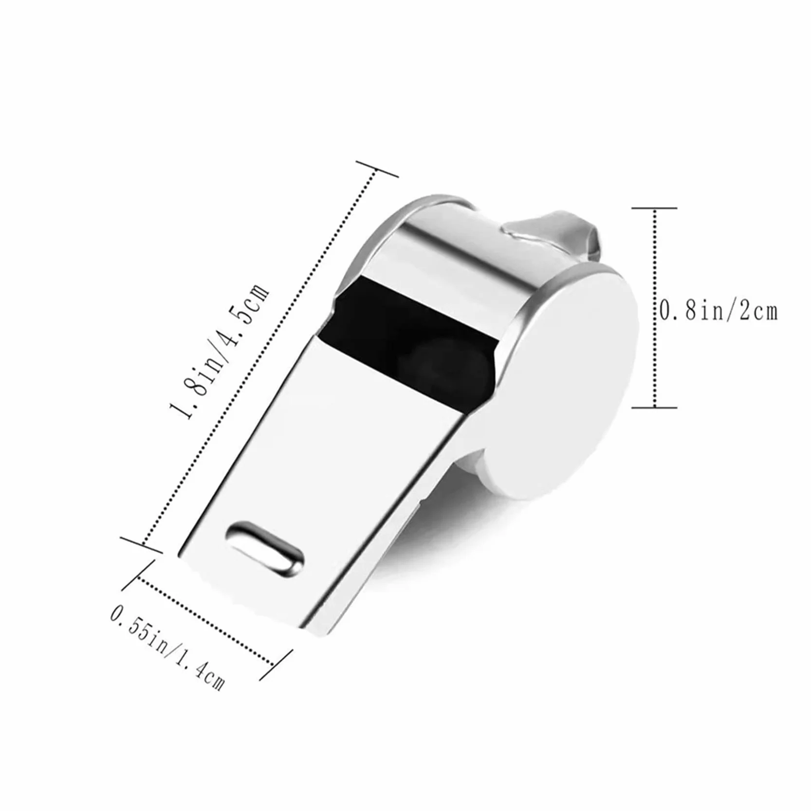 Silbato de Acero Inoxidable con Cordón, Sonido Fuerte para Árbitros Entrenadores Salvavidas