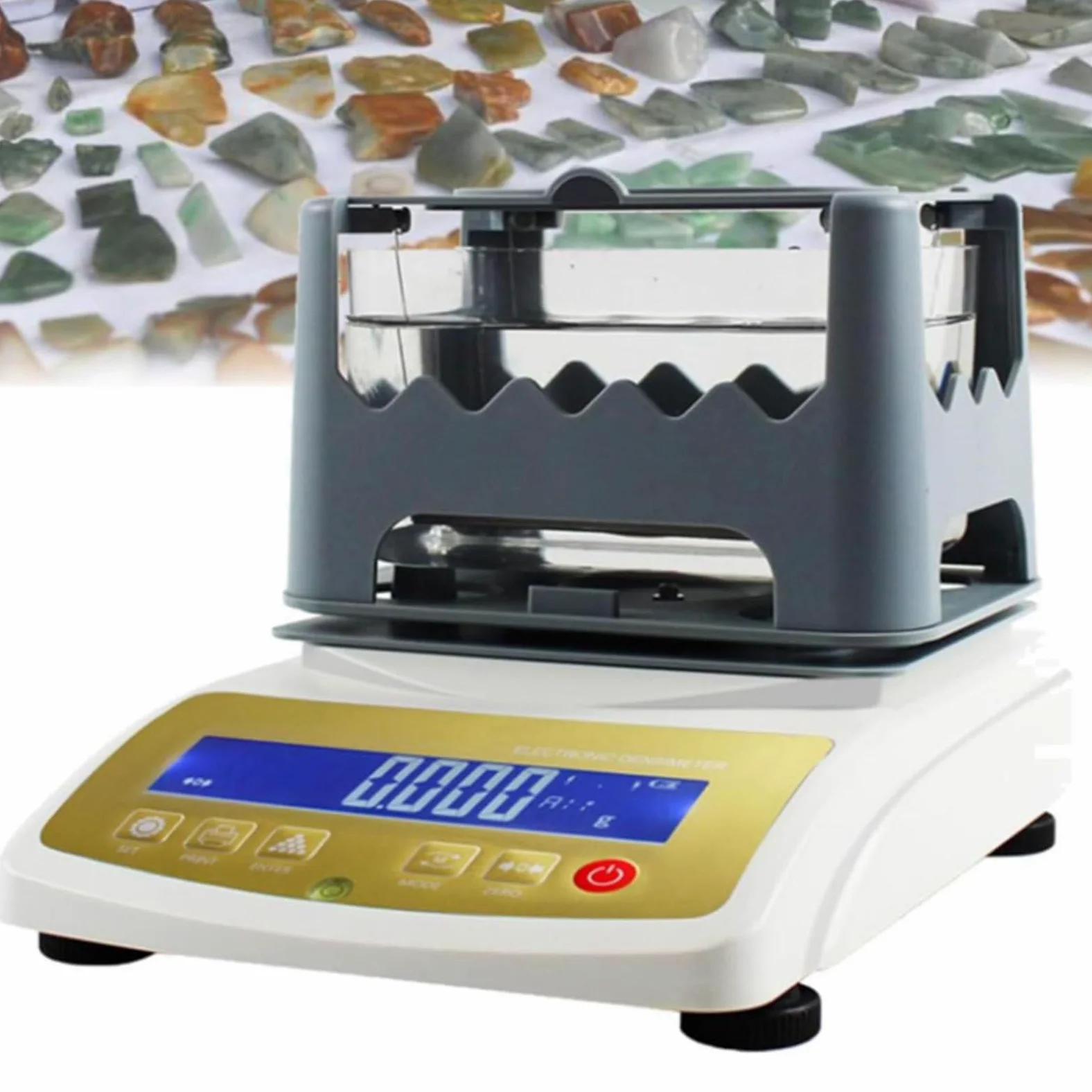 Probador de densidad de metales preciosos para verificación de autenticidad con pantalla LCD, herramienta de prueba de joyería y lingotes