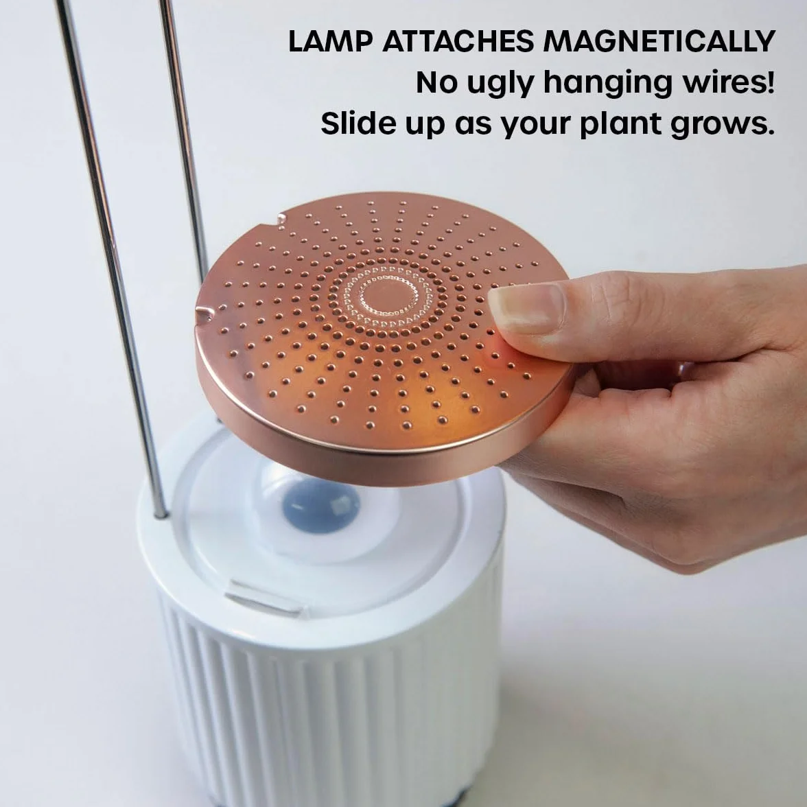 Mini Huerto Inteligente con Cápsulas de Petunia Click & Grow, Hydrovase Smart Garden, Kit de Cultivo Interior con Luz de Crecimiento LED y Autorriego