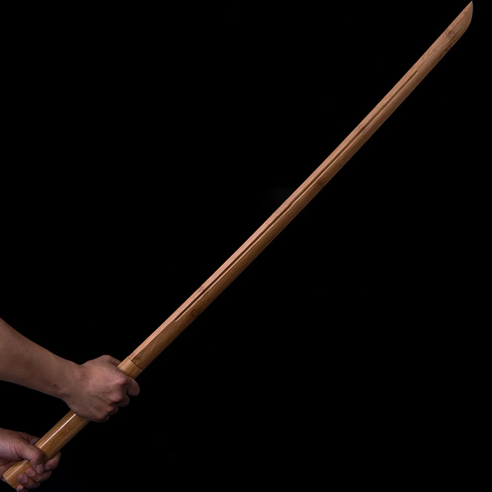Katana de bambú Natural Bokken de práctica Kendo 103cm Espadas samuráis de Madera Hechas a Mano