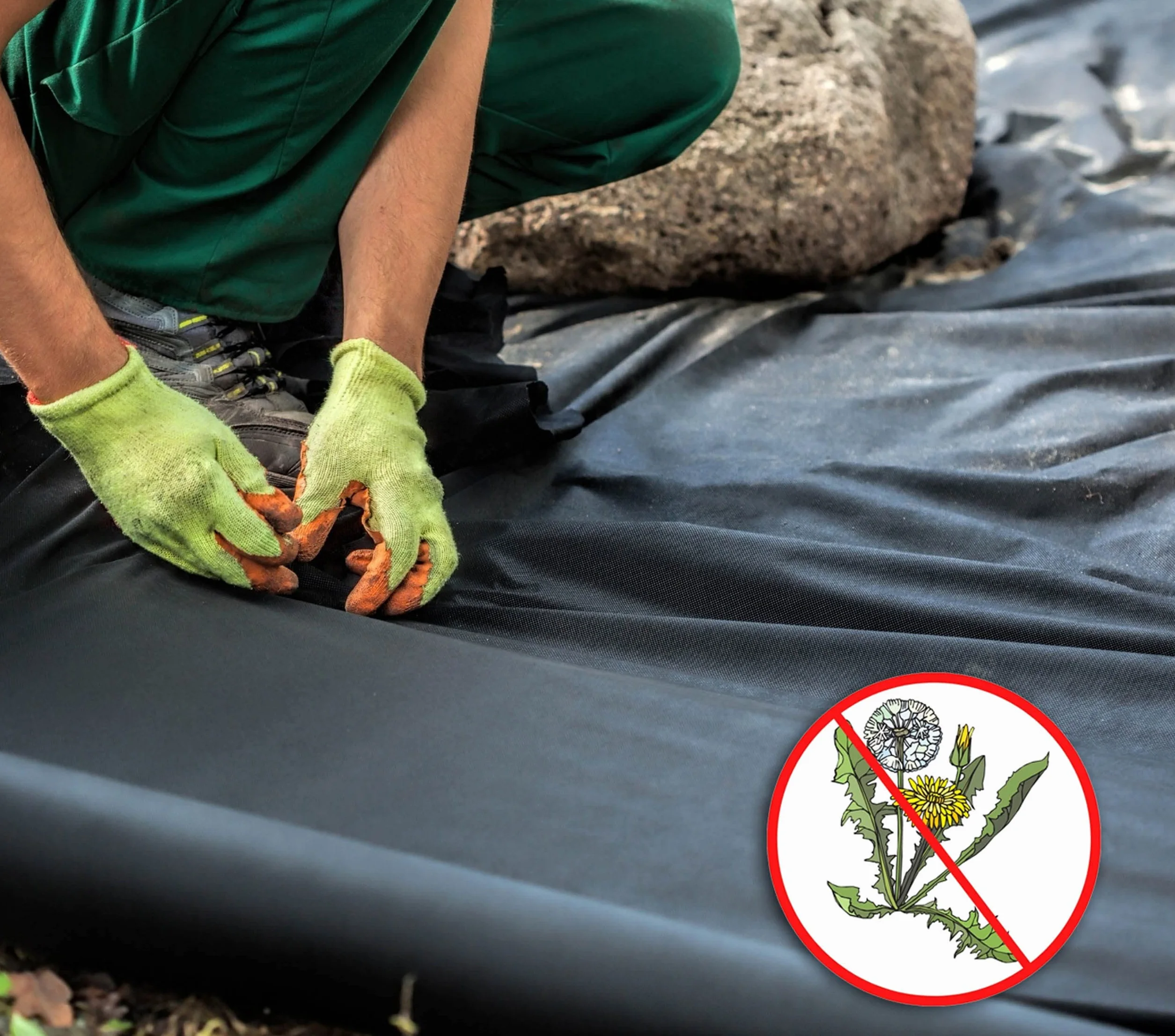 sarcia.eu Malla antihierbas 150g/m² Tela de jardín contra Las Malas Hierbas UV Calidad UE 100m 1,1 m