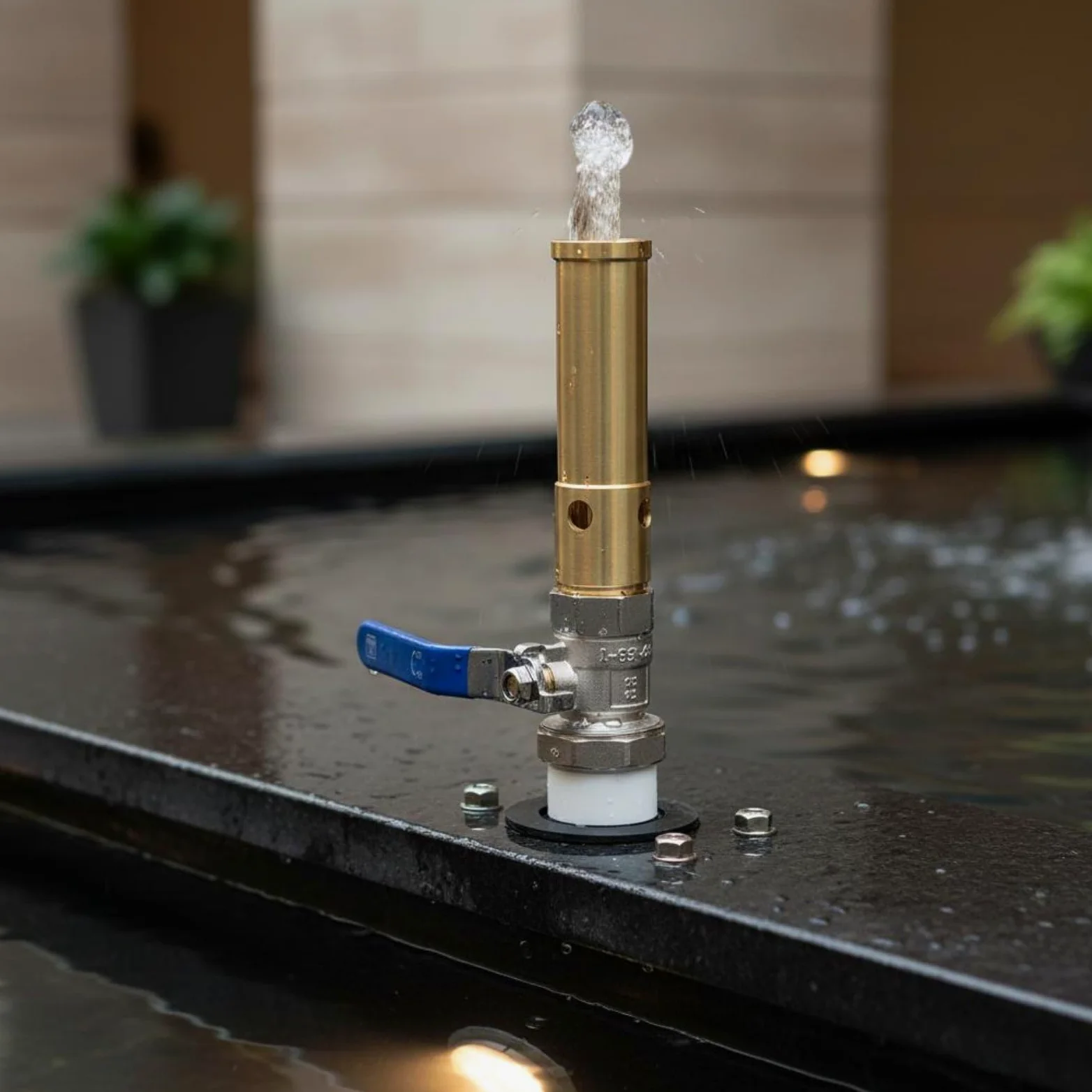 Boquilla de Fuente de Latón Compatible con Luz LED Boquilla de Fuente de Burbujas Larga Vida Útil para Paisajistas, Jardín, Color to 8