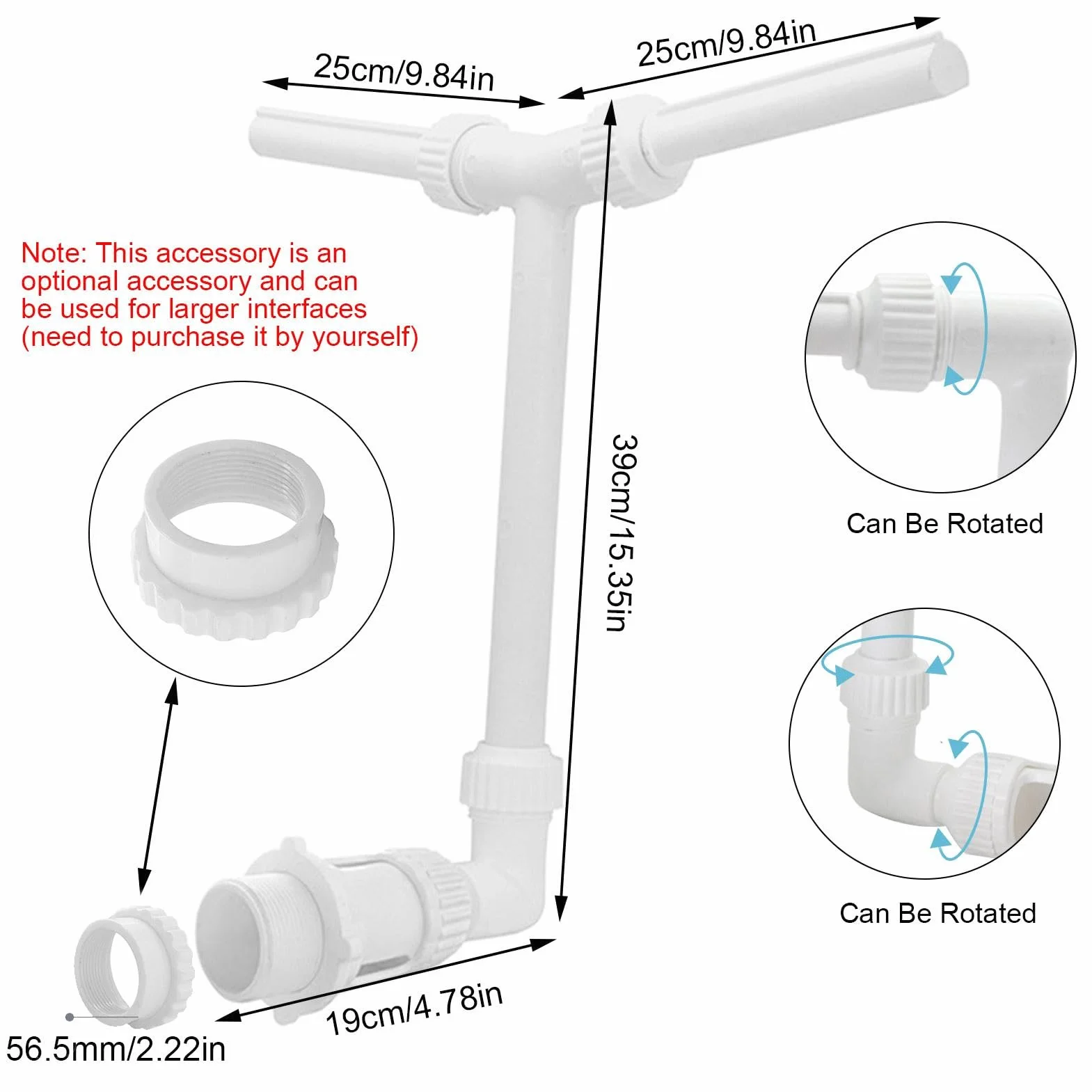 Rociador de fuente para piscina,Fuente rociadora para piscina | Fuente de piscina enterrada,Fuente de piscina duradera sobre el suelo, decoración de piscina para aspersor de jardinería, se adapta a la