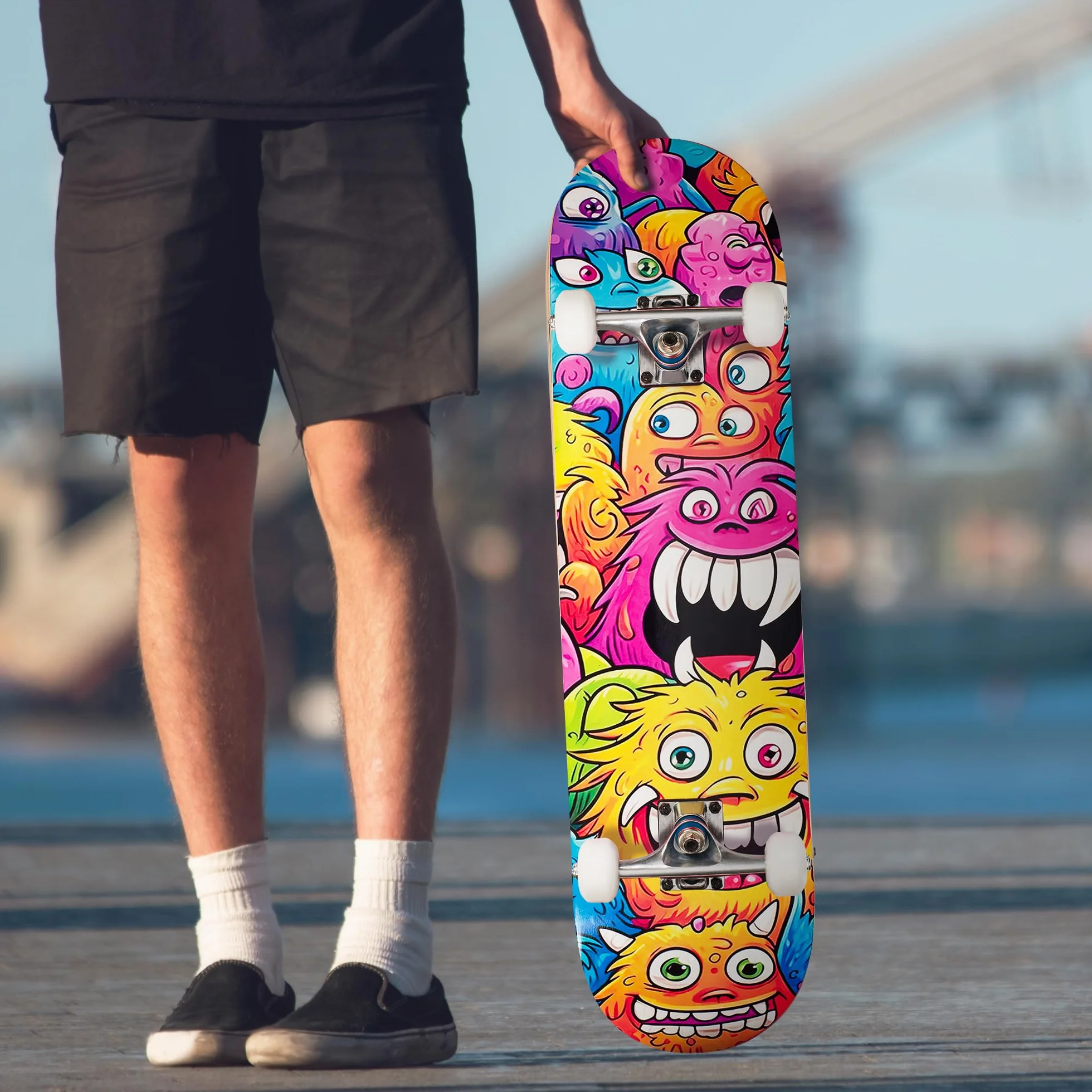 Sawyer Bikes Monopatín Skateboard 78cm x 20cm Niños Adolescentes