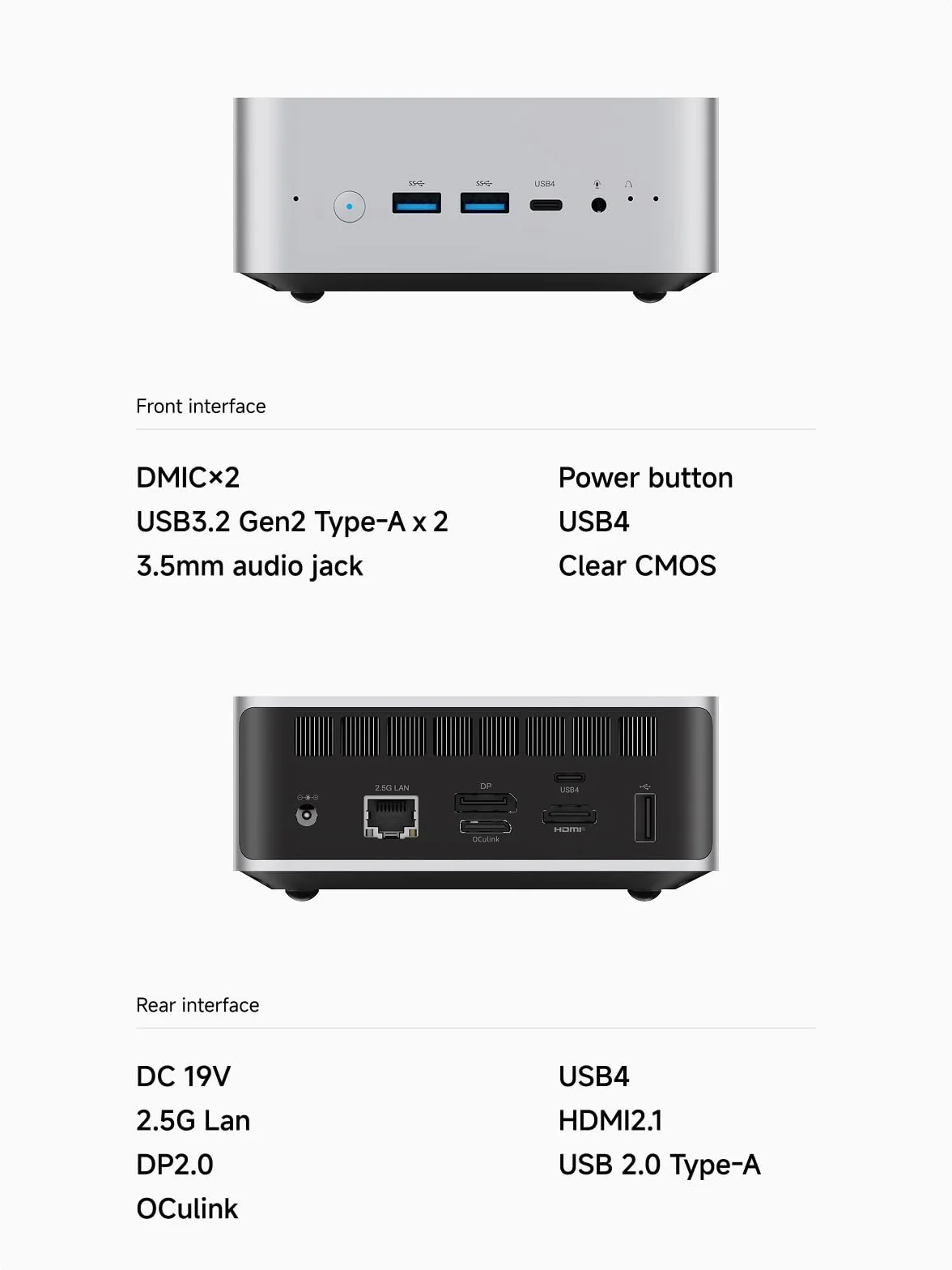 MINISFORUM AI X1-255 Mini PC AMD Ryzen 7 255 32GB DDR5 RAM 1TB M.2 SSD HDMI DP USB4 2.5G LAN Wi-Fi 7